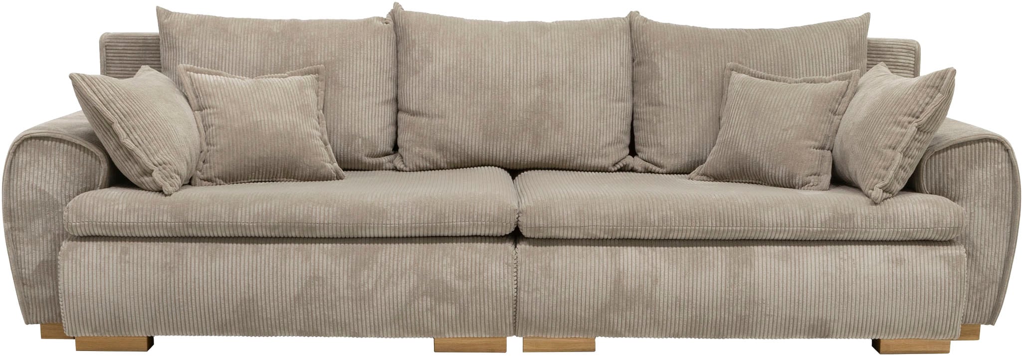Home affaire Big-Sofa »Katja, B: 275 cm - OTTO. Verlässliche Qualität.« Mega-Sofa mit 4 Zierkissen