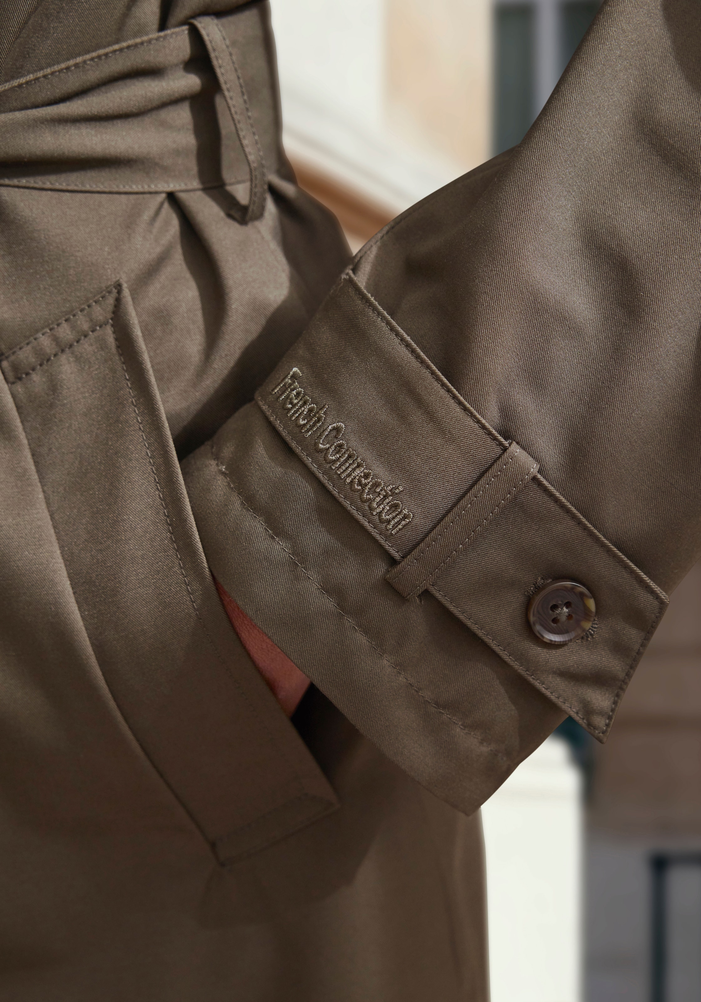 French Connection Trench-coat Trenchcoat im Blouson-Style