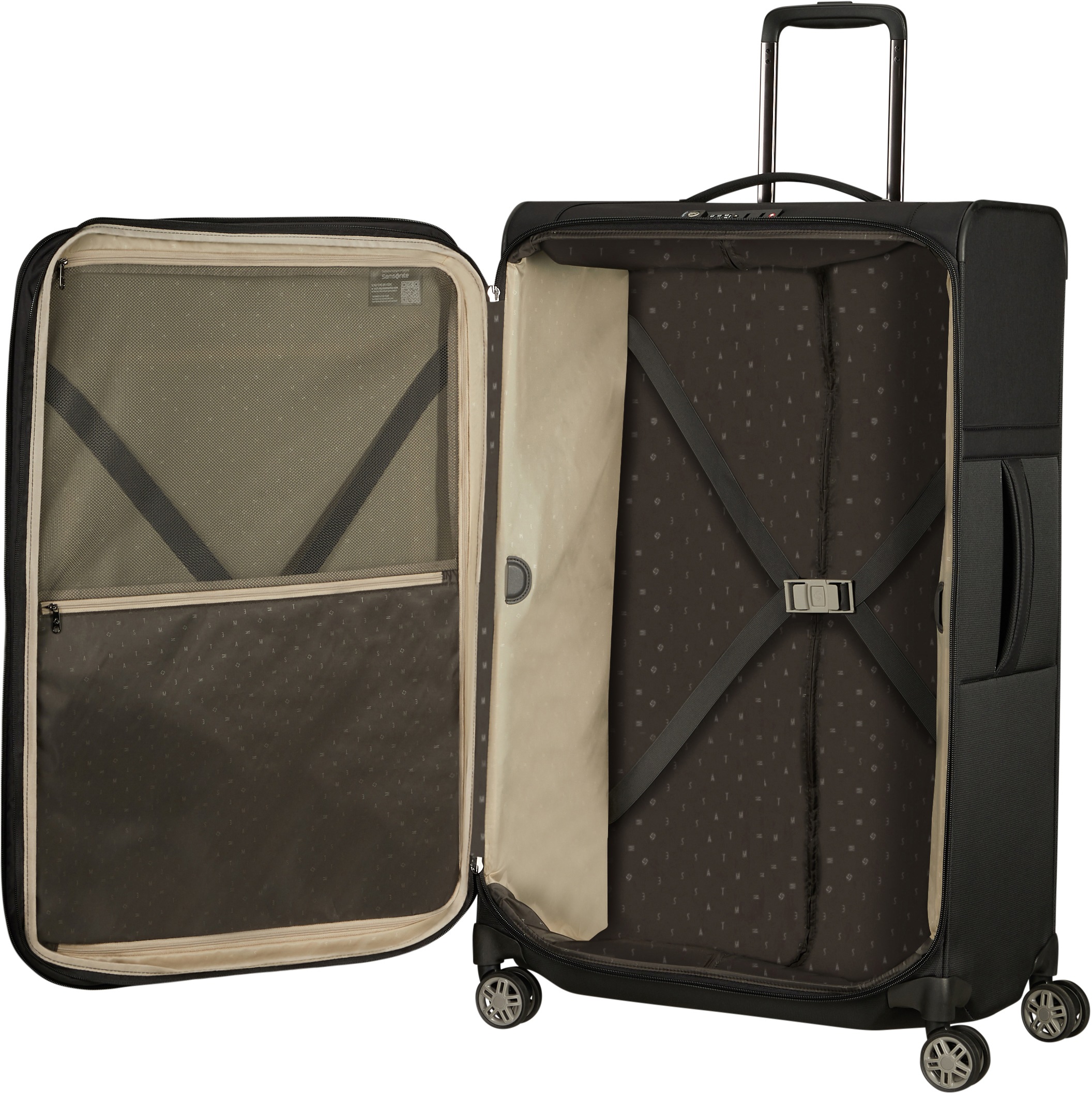 Samsonite Weichgepäck-Trolley »AIREA, verschiedene Grössen und Farben«, 4 Rollen, Weichschalen-Koffer Reisekoffer mit Volumenerweiterung bei M/L