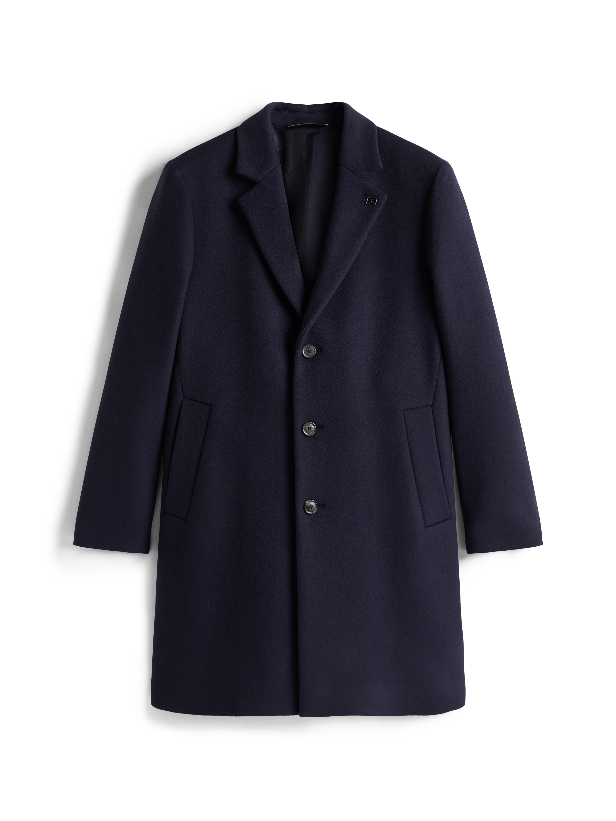 Tommy Hilfiger Manteau en laine »WOOL MIX COAT« Col revers, coupe régulière