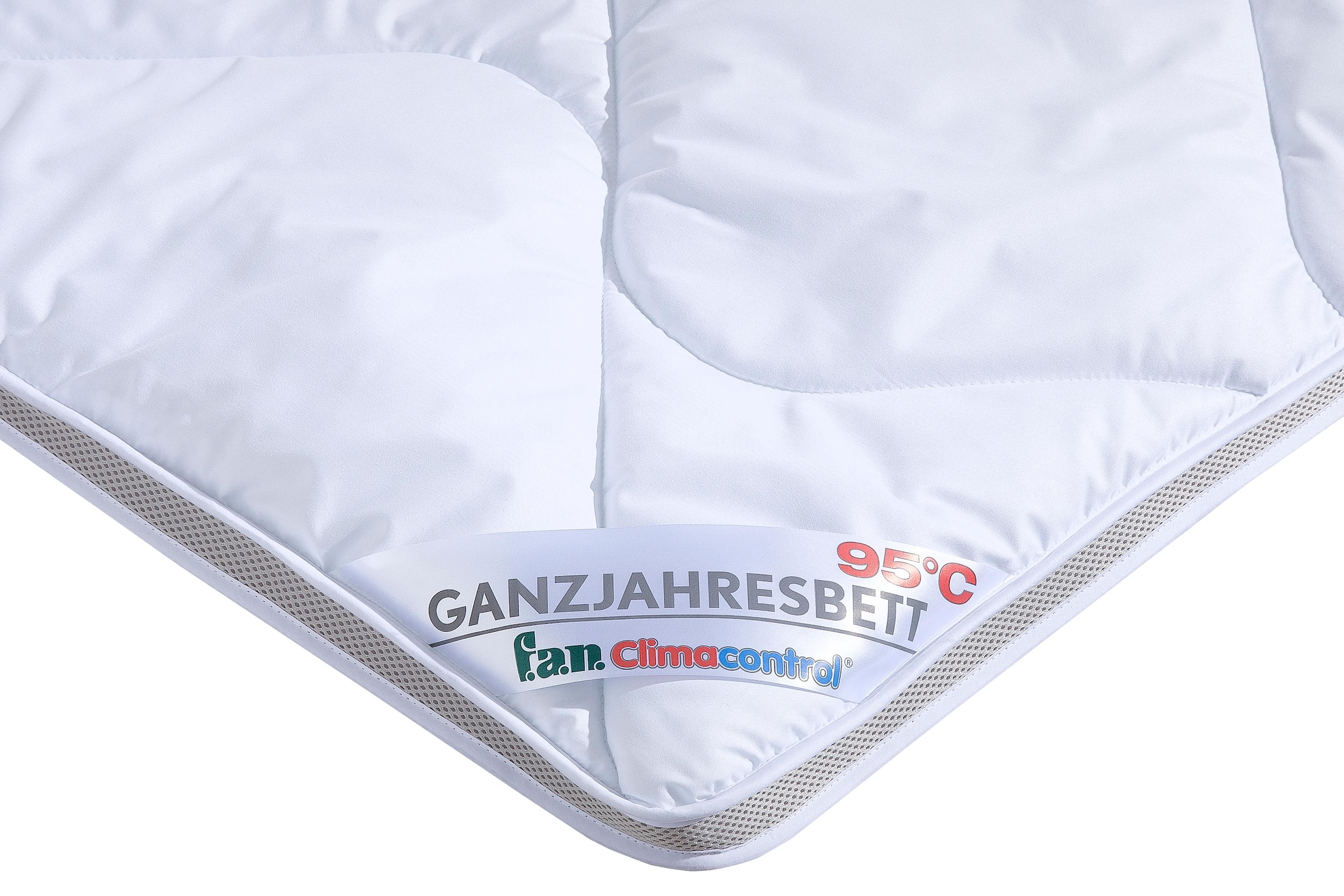 fan Microfaserbettdecke »Climacontrol®, Bettdecke in 135x200, 155x220 cm und weiteren Grössen«, warm, Bezug Microfaser, (1 St.), mit optimierter Klimafunktion durch Lüftungsband