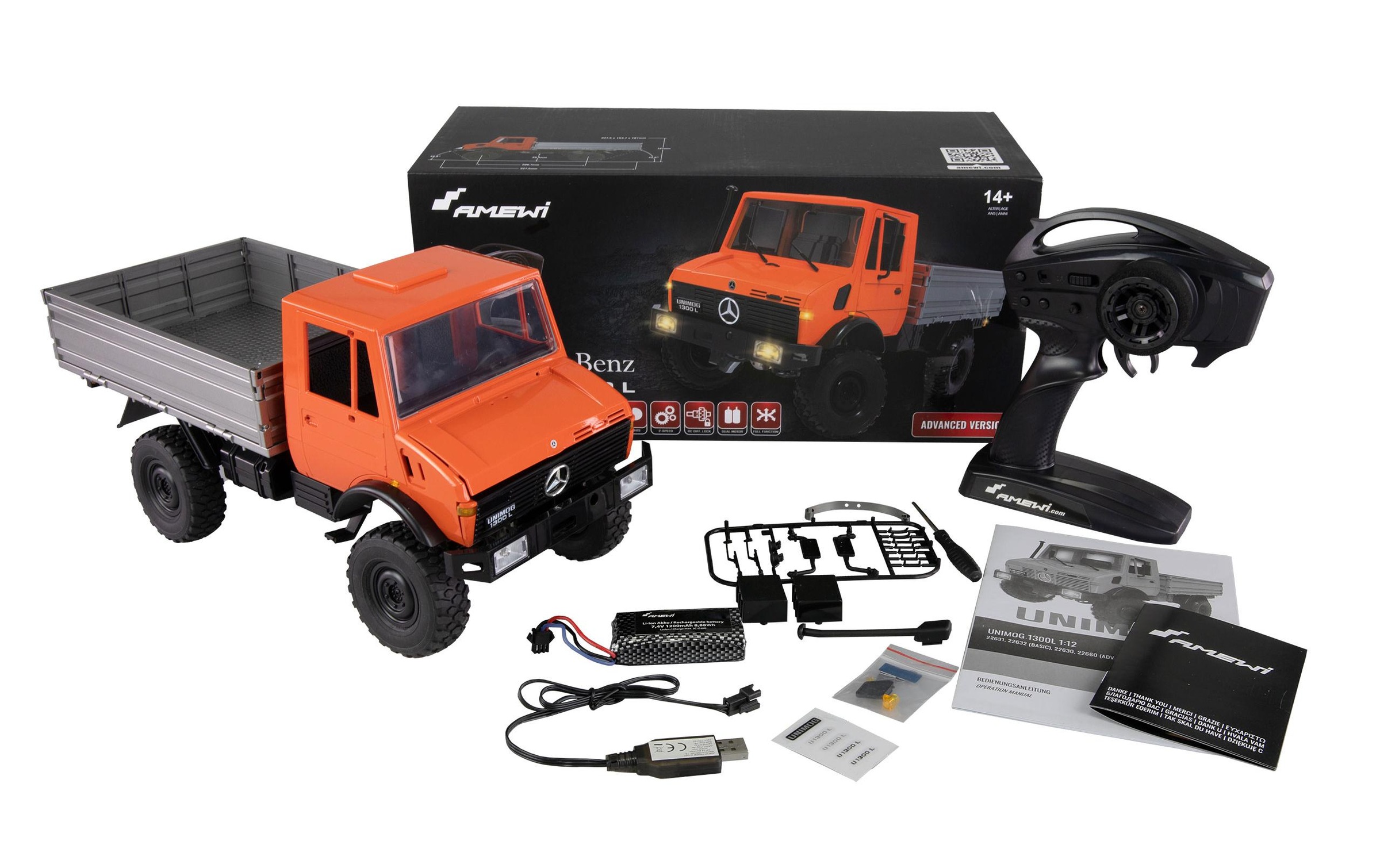 Amewi RC-Auto "Unimog Advanced 4WD Orange RTR"