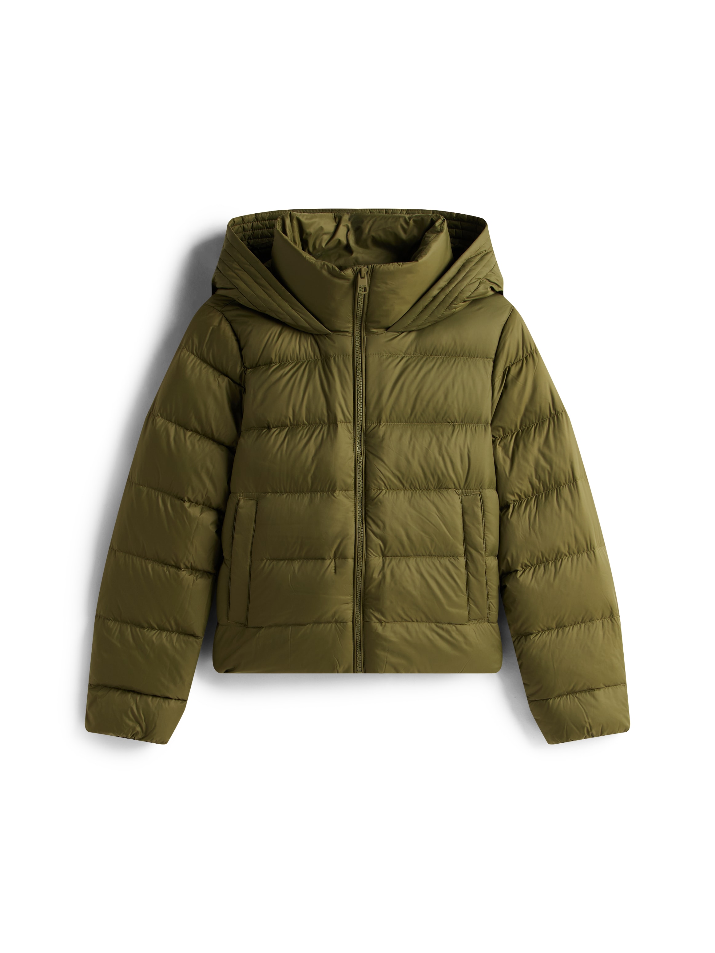 Tommy Hilfiger Steppjacke »LW DOWN CASUAL JACKET« mit Kapuze mit Logoprägung