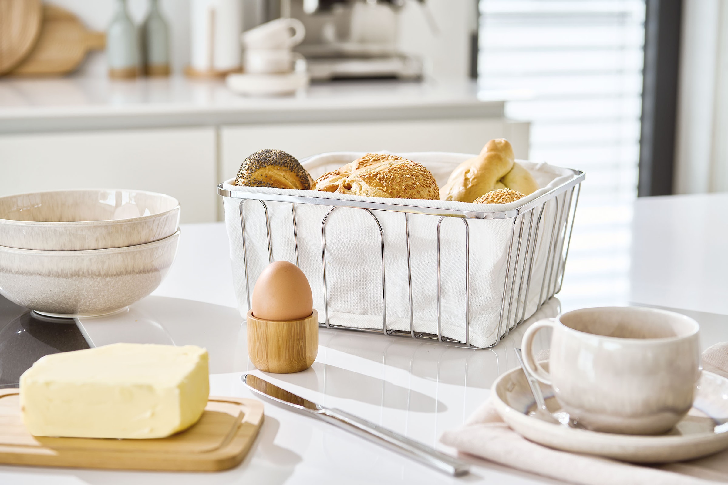 Zeller Present Brotkorb 1 Stk. tlg. Beutel aus Baumwolle, waschbar