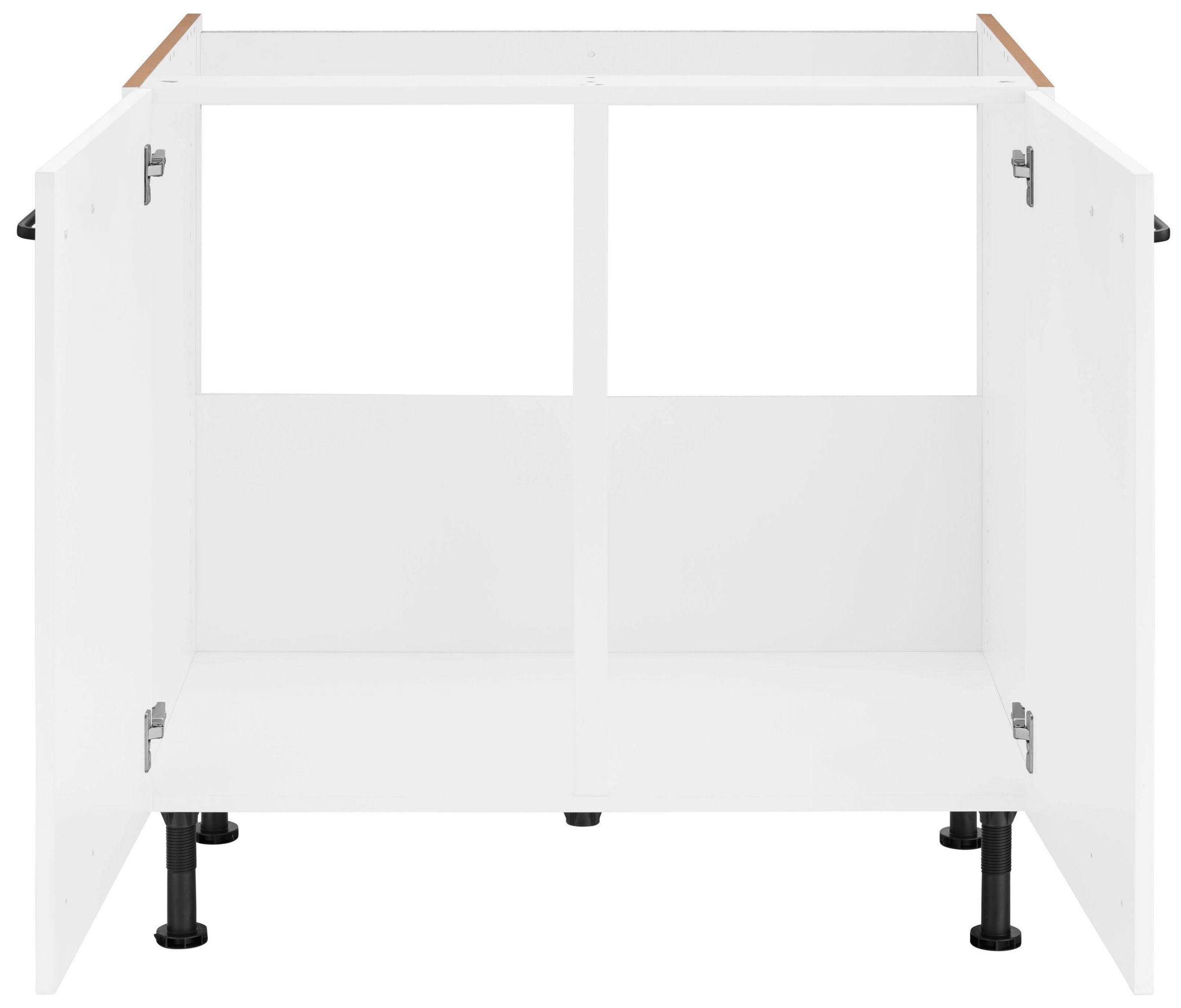 OPTIFIT Spülenschrank »Elga«, mit Soft-Close-Funktion, höhenverstellbaren Füssen, Breite 90 cm