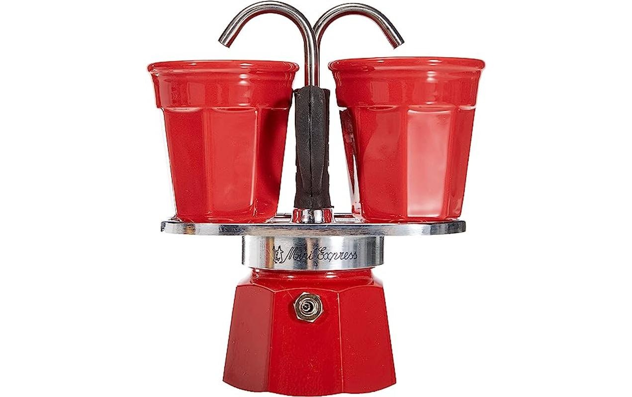 Bialetti, BIALETTI Tasse »Mini Express«, rot, Aluminium