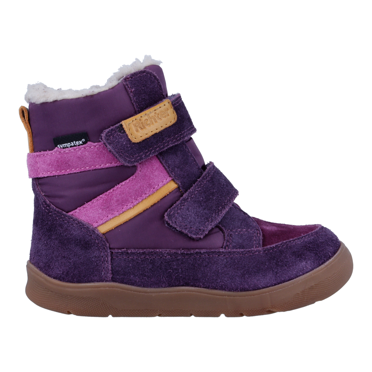 Richter Chaussures pieds nus »Samy Winter«  Bottes d'hiver avec empiècements contrastants, gabarit de tailles à télécharger