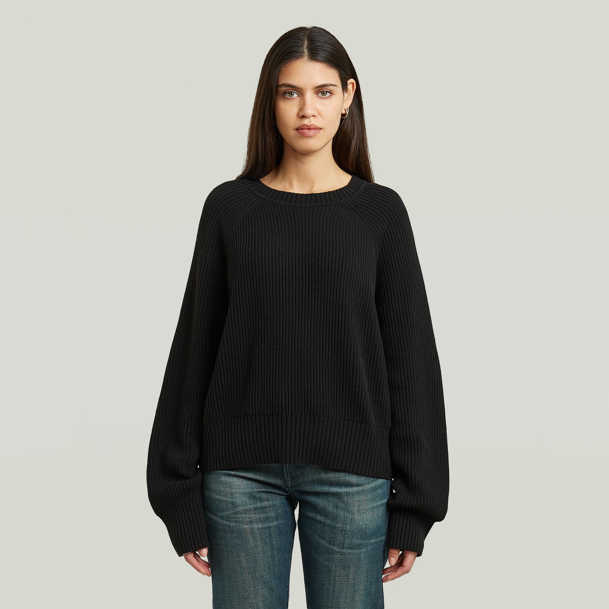 Image of G-STAR Strickpullover "Unit Crew Knit wmn" mit Rundhals, oversize