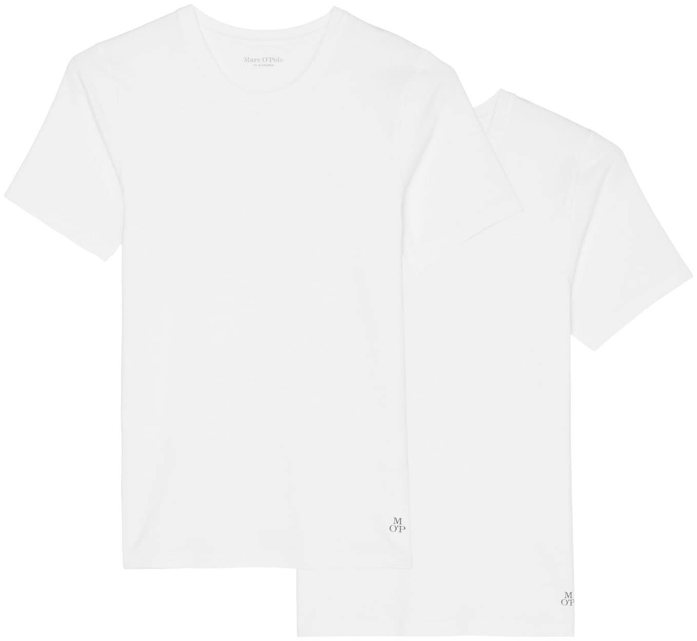 Image of Marc OPolo T-Shirt "Essentials" 2er Pack, Rundhals-Auschnitt, Kurzarm
