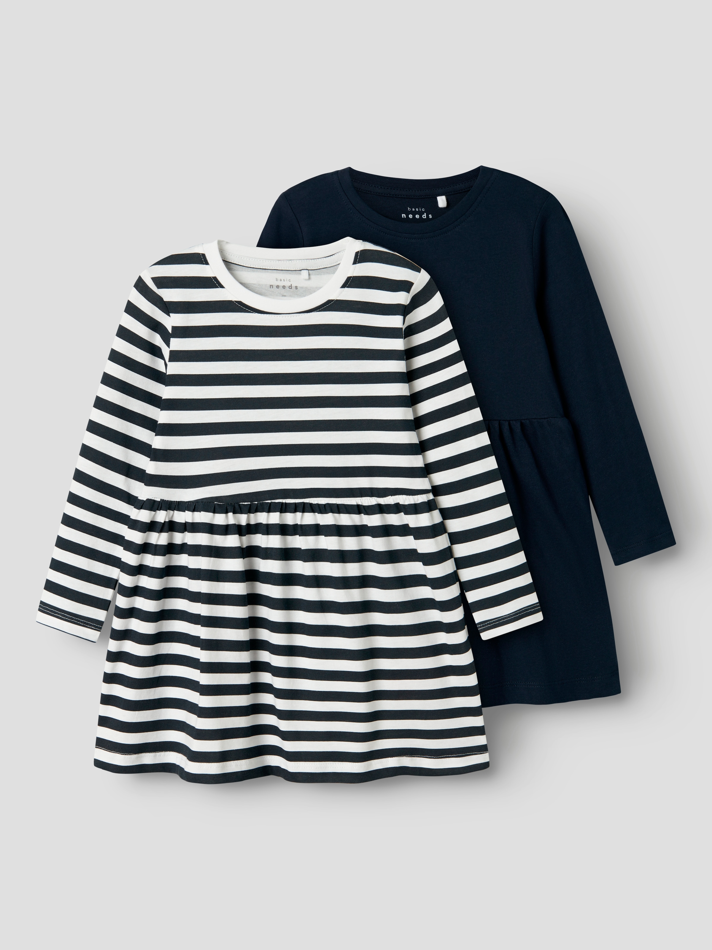 Name It Mini-robe »NMFVIVIA LS DRESS 2P NOOS« Paquet, 2 cuis tlg.
