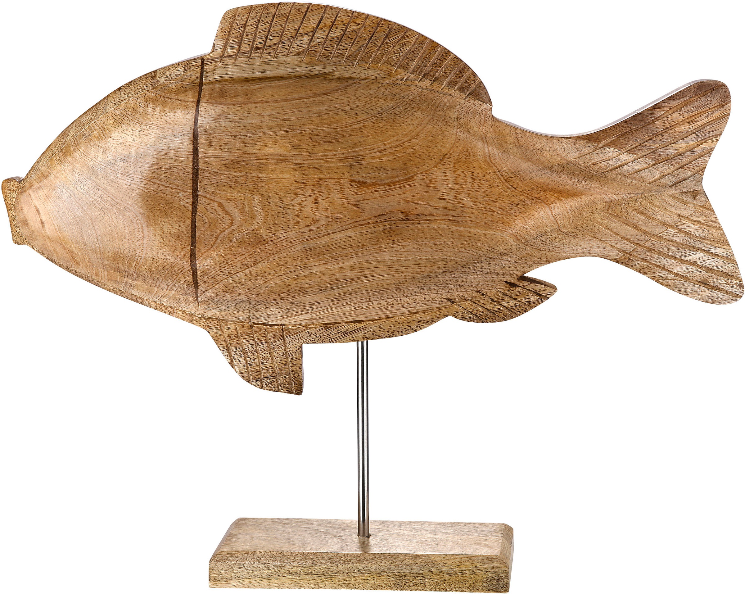 Image of GILDE Dekofigur »Deko Fisch Flip«, (1 St.), Dekoobjekt, Tierfigur, Höhe 39 cm, aus Holz, Wohnzimmer bei Ackermann Versand Schweiz