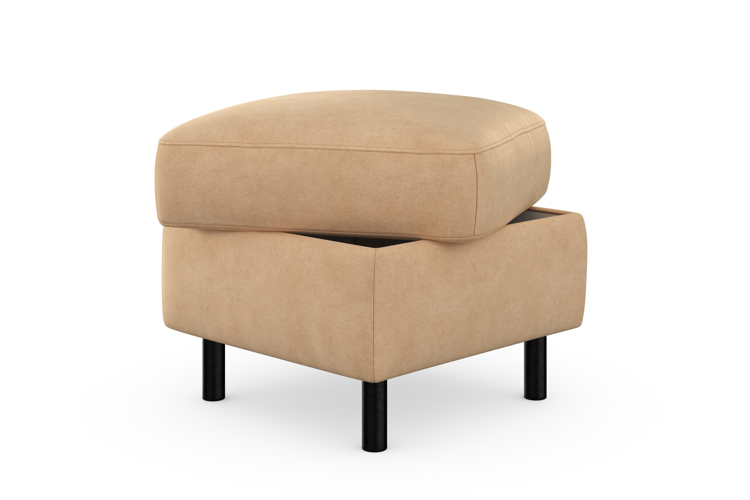 sit&more Tabouret de rangement »Sinatra« Sitzfläche ist abnehmbar, mattschwarze Metallfüsse