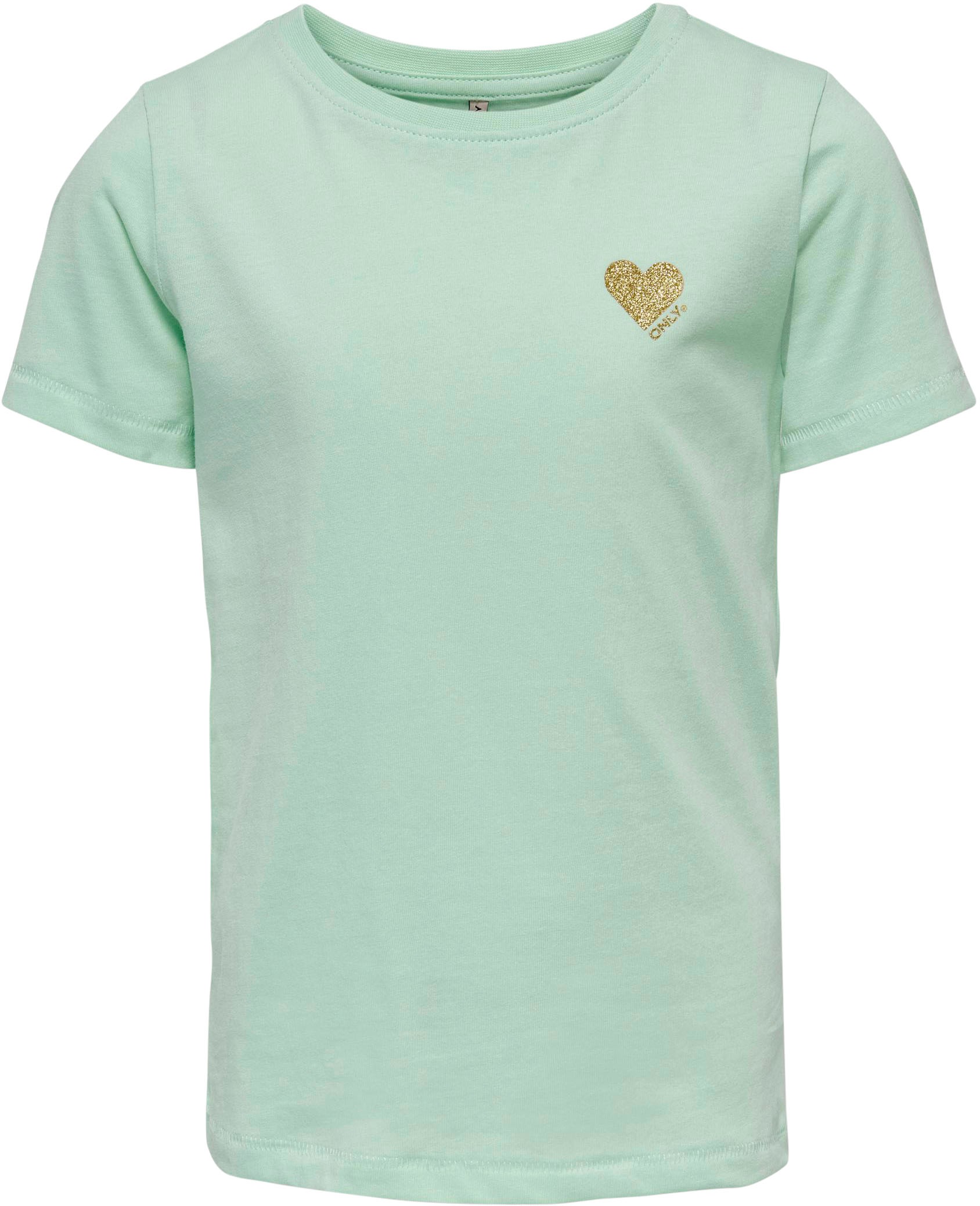 KIDS ONLY Kurzarmshirt »KOGKITA S/S LOGO TOP JRS NOOS«, mit Glitzerdruck kaufen