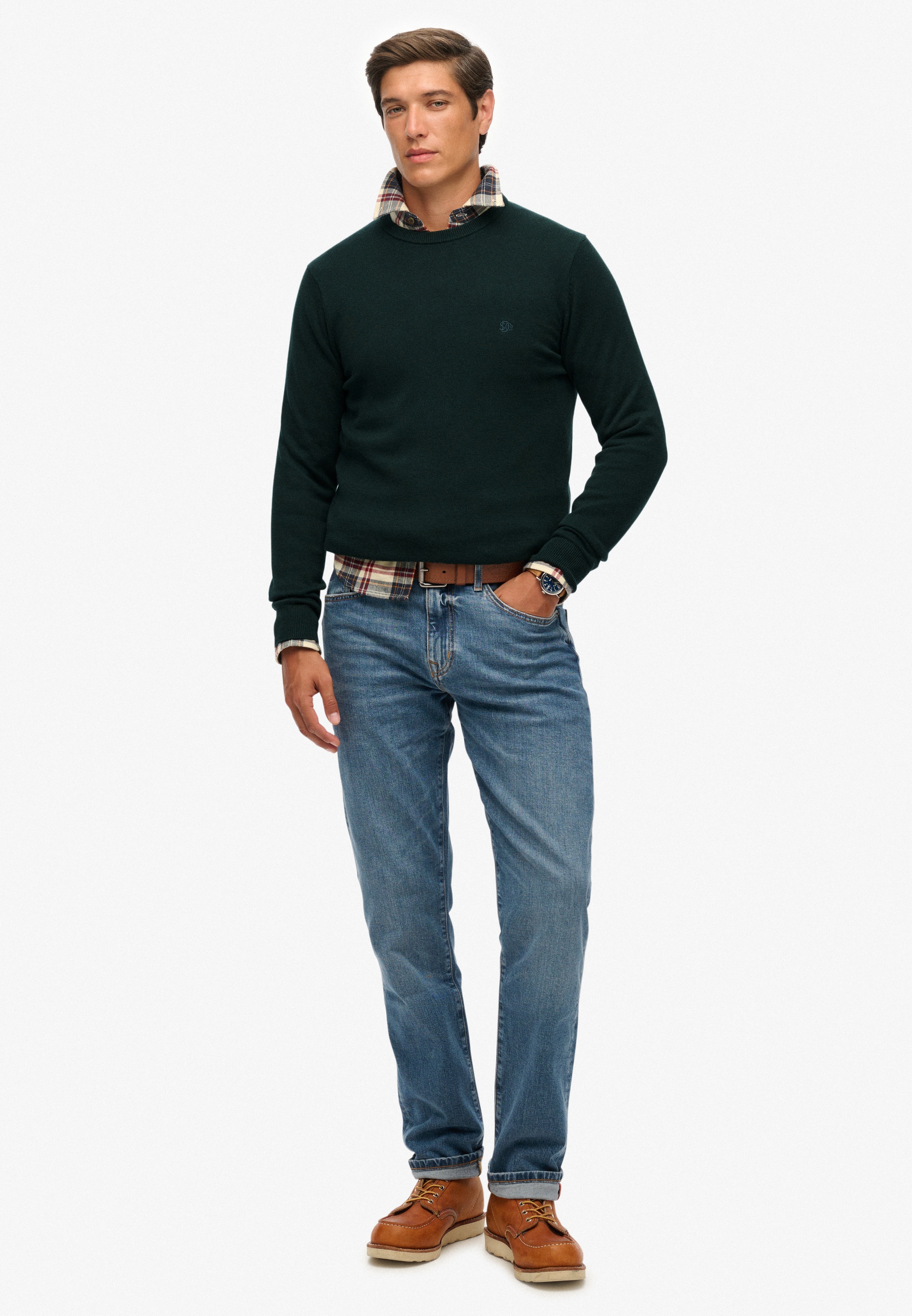 Superdry Pull en tricot »ESSENTIALS COTTON JUMPER«