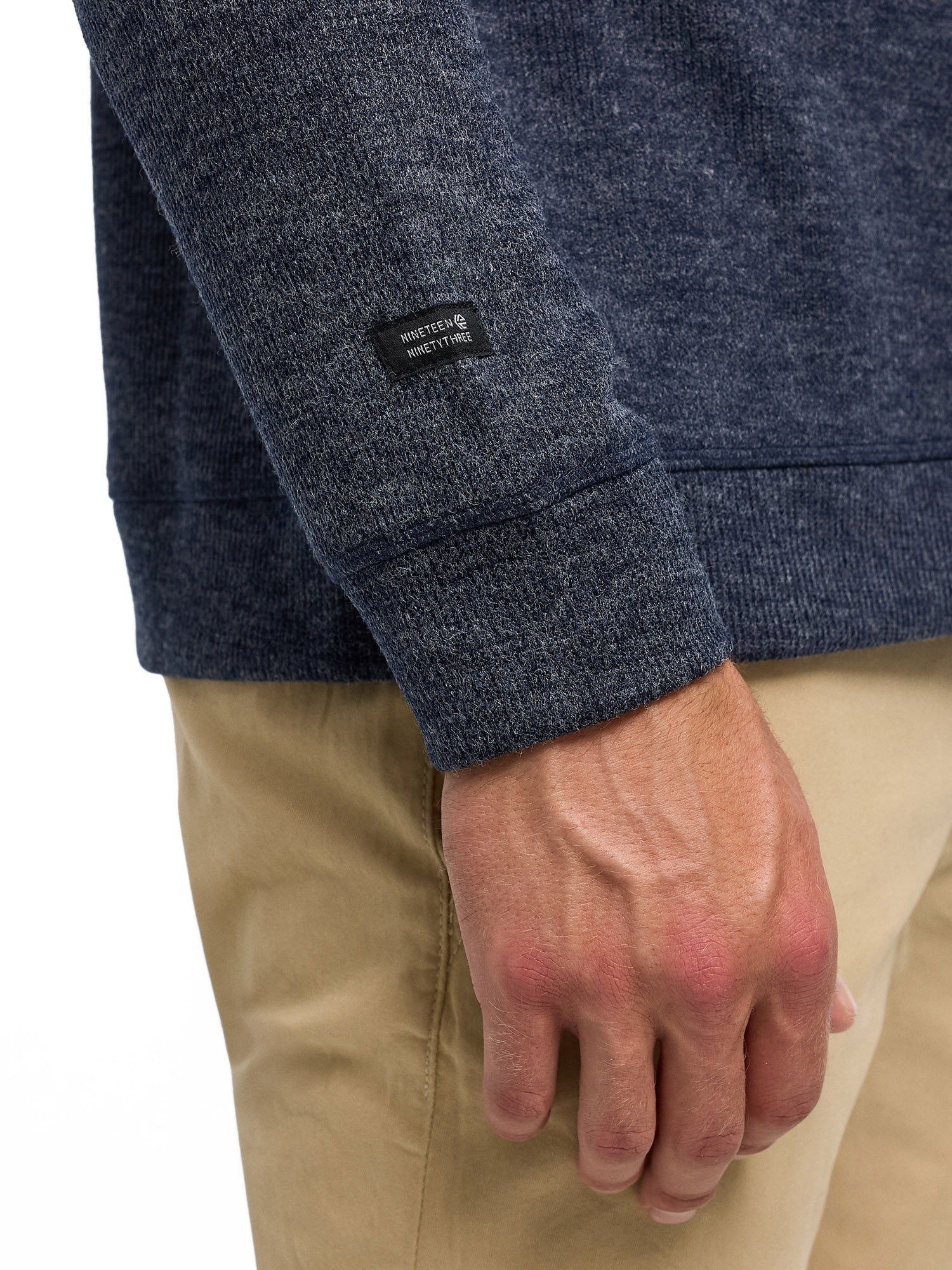 Indicode Sweat-shirt »INDorburn O-Neck«, Materialmix, regular fit
