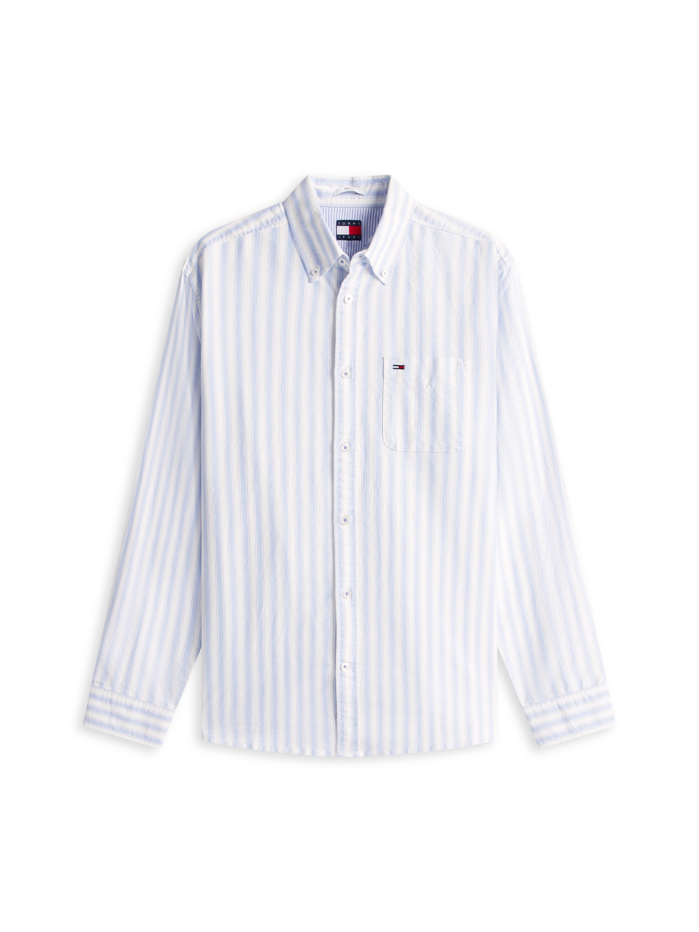 Tommy Jeans Chemise à manches longues »REGULAR STRIPE OXFORD« Coupe regular avec motif à rayures