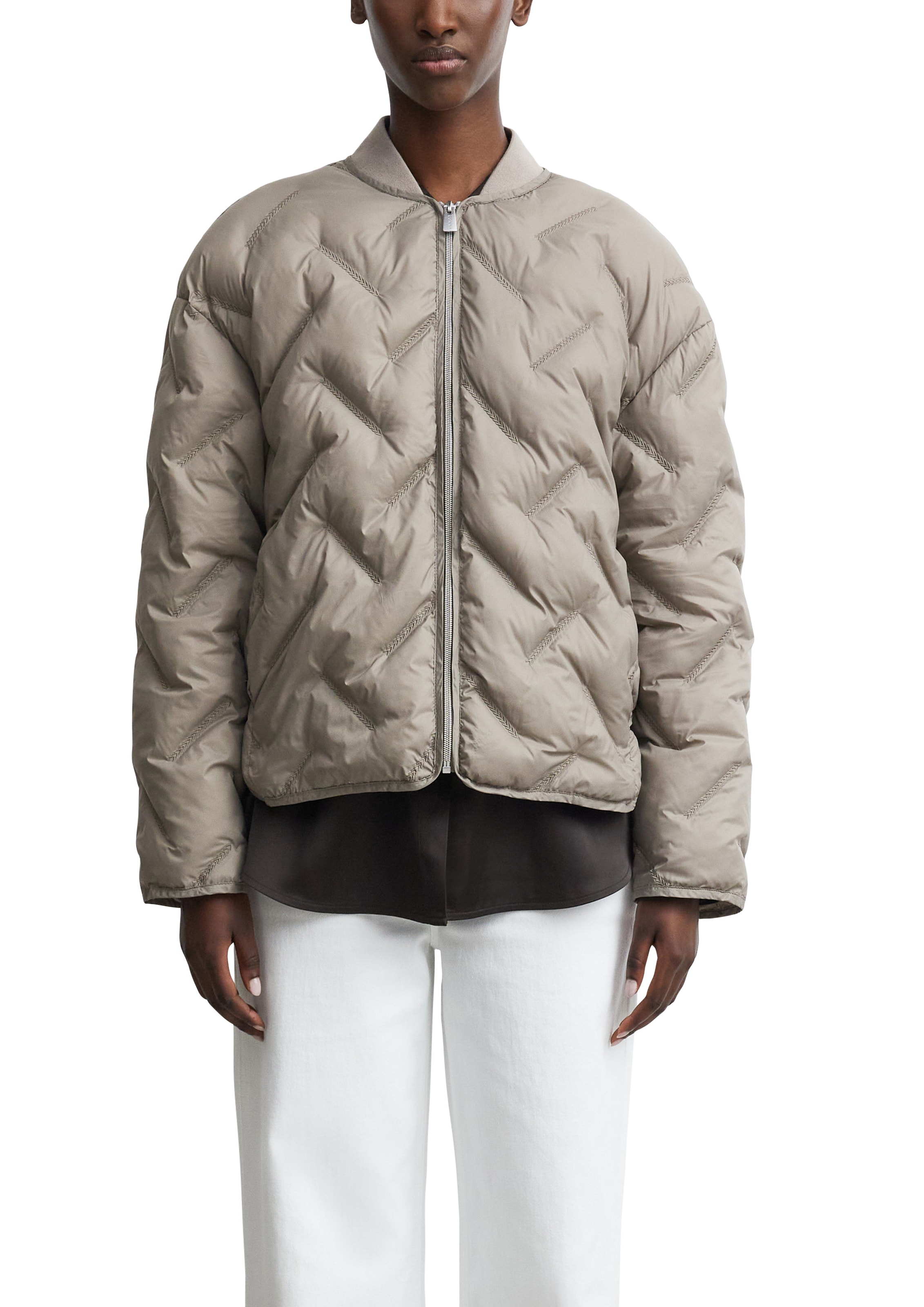 Image of Comma Steppjacke ohne Kapuze im Blouson-Stil und mit Reissverschluss