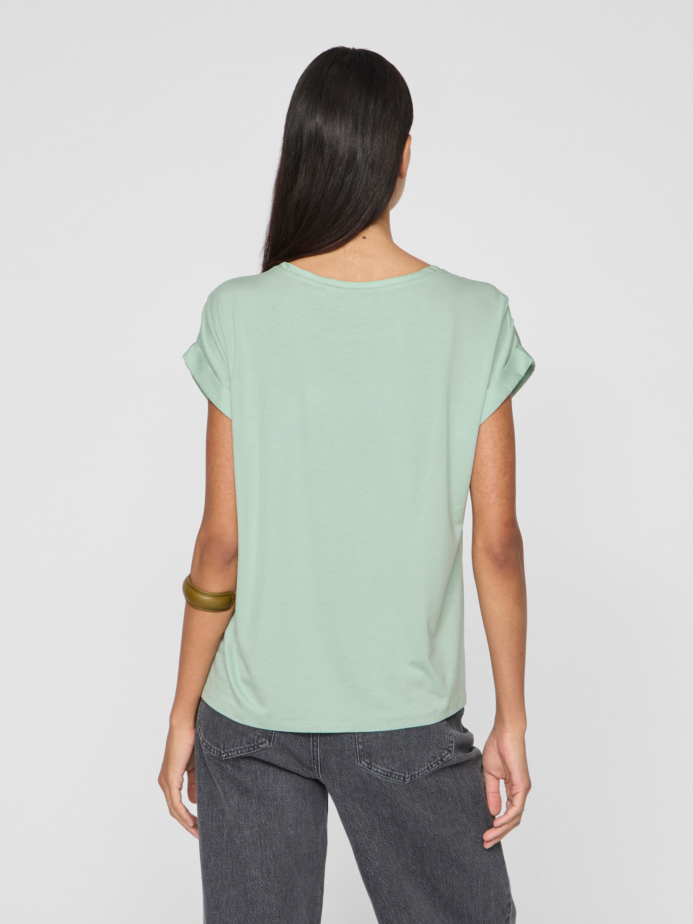 Vila »VIELLETTE S/S SATIN TOP - NOOS« Satin Optik