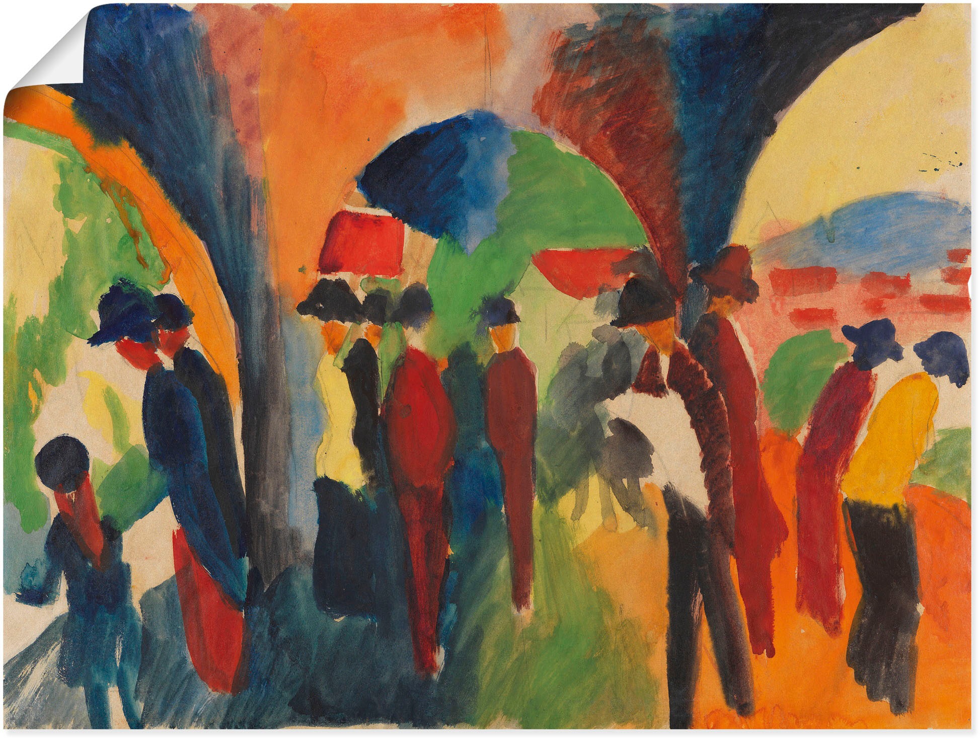 Image of Artland Wandbild »Unter den Lauben von Thun«, Gruppen & Familien, (1 St.), in vielen Grössen & Produktarten - Alubild / Outdoorbild für den Aussenbereich, Leinwandbild, Poster, Wandaufkleber / Wandtattoo auch für Badezimmer geeignet bei Ackermann Versand 