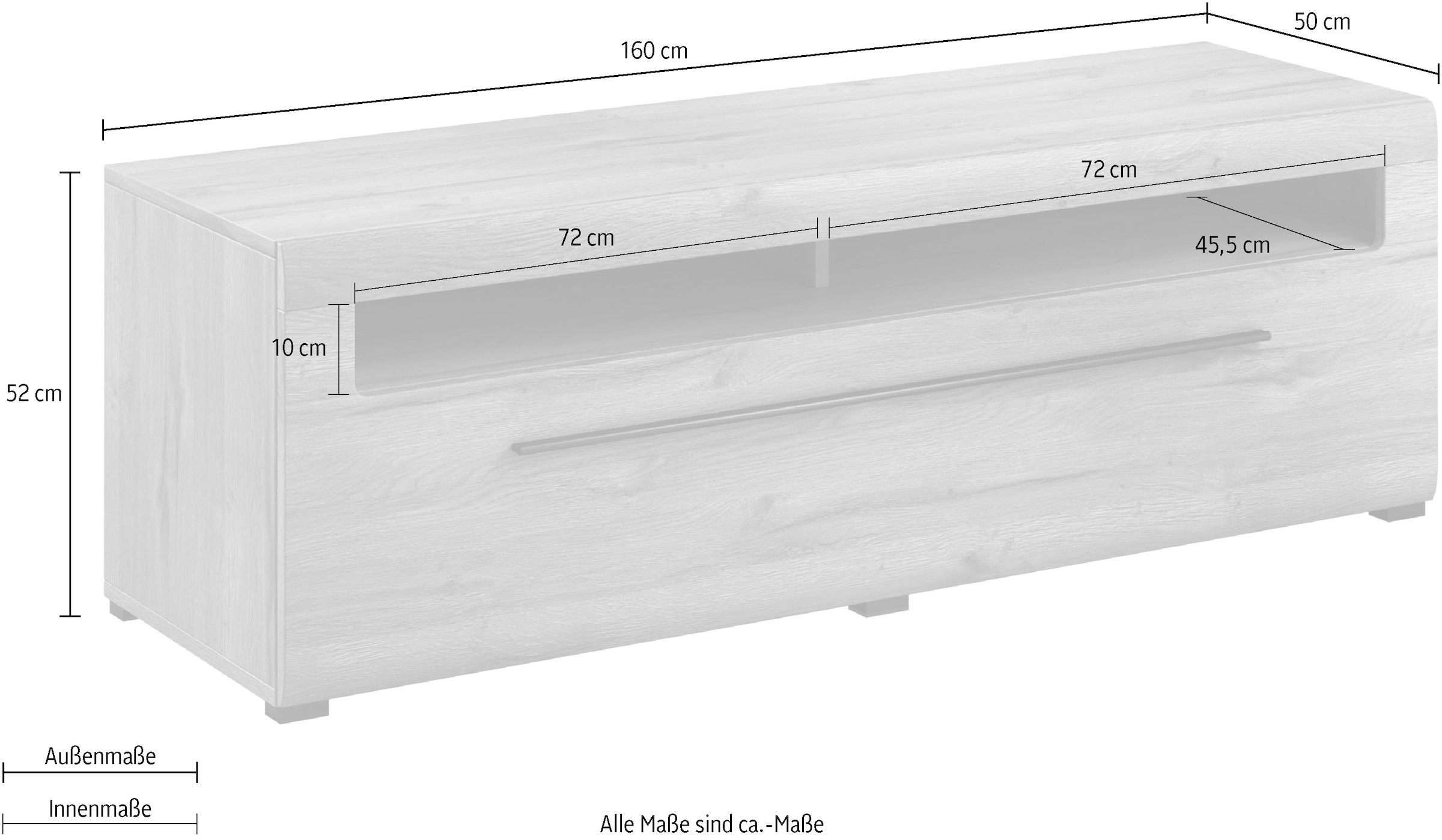 Helvetia Lowboard »Tulsa«