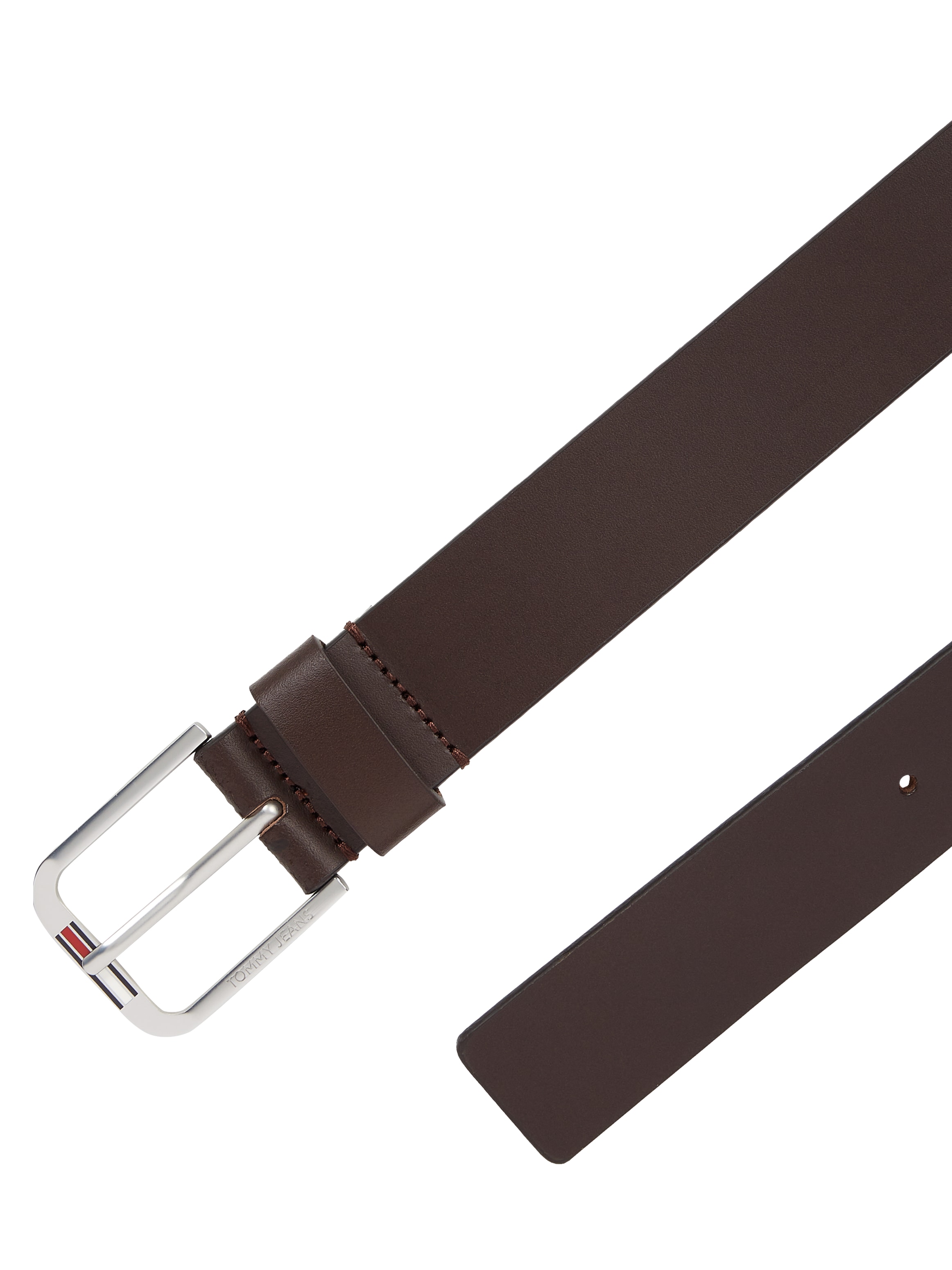 Tommy Jeans Ledergürtel »TJM AUSTIN 3.5«, Einfachdornschliesse mit Logo, weiche Haptik
