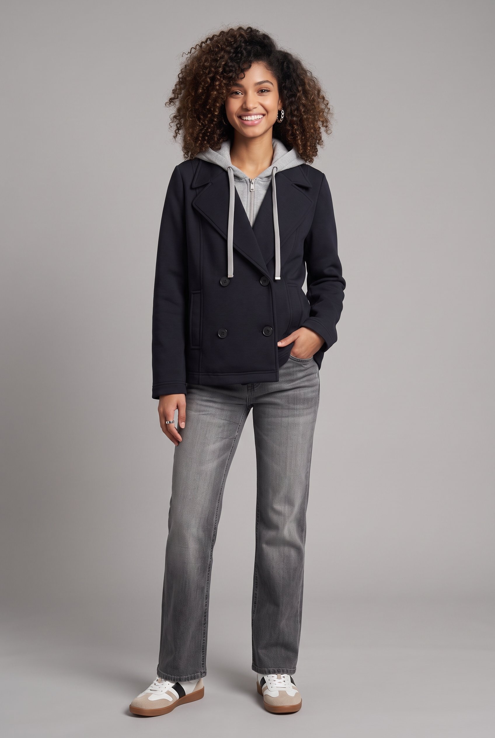 Aniston CASUAL Jeans droit en lavage usé tendance - NOUVELLE COLLECTION