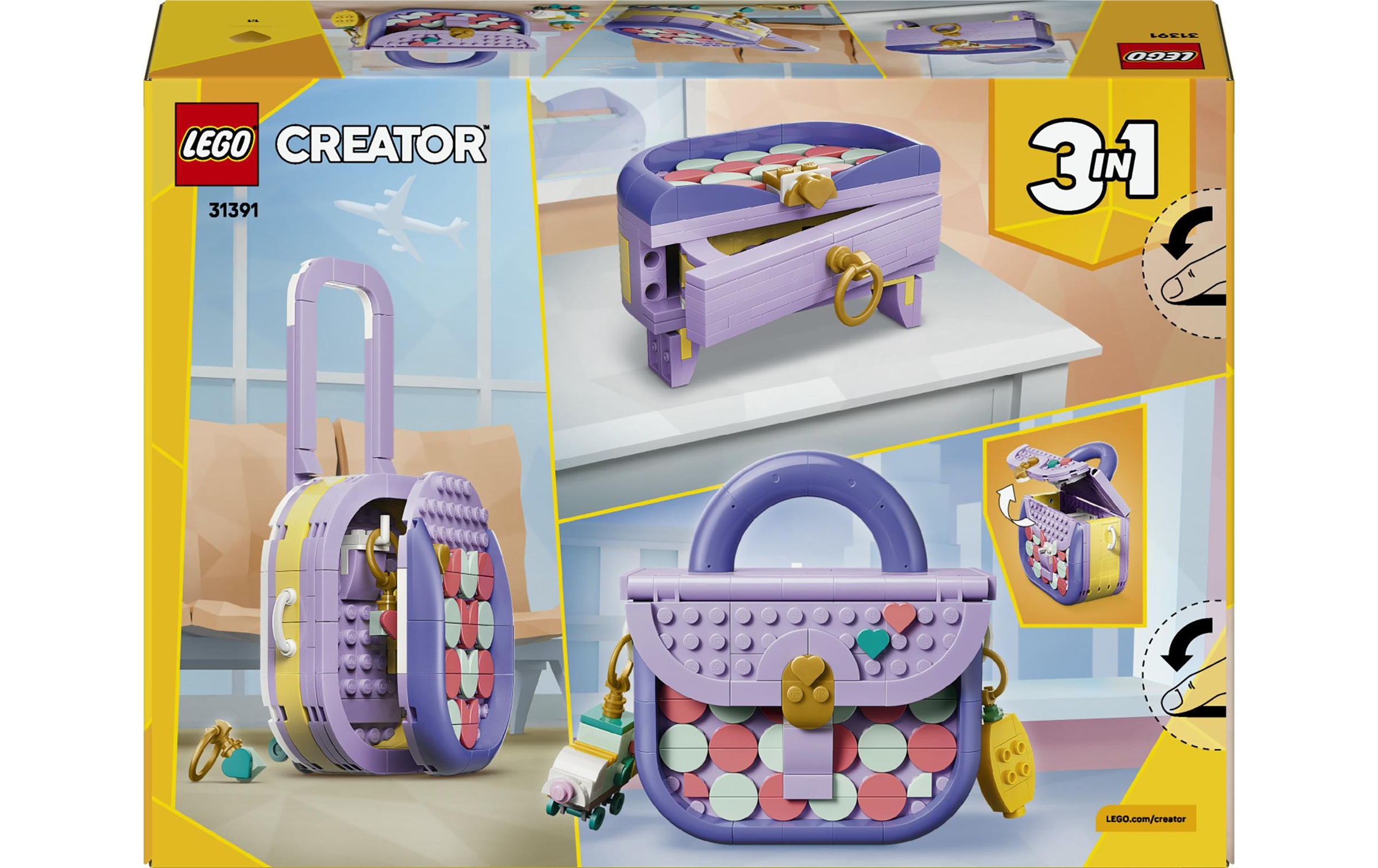 LEGO® Konstruktionsspielsteine »Modische Tasche mit Staufach (31391), LEGO Creator« Made in Europe