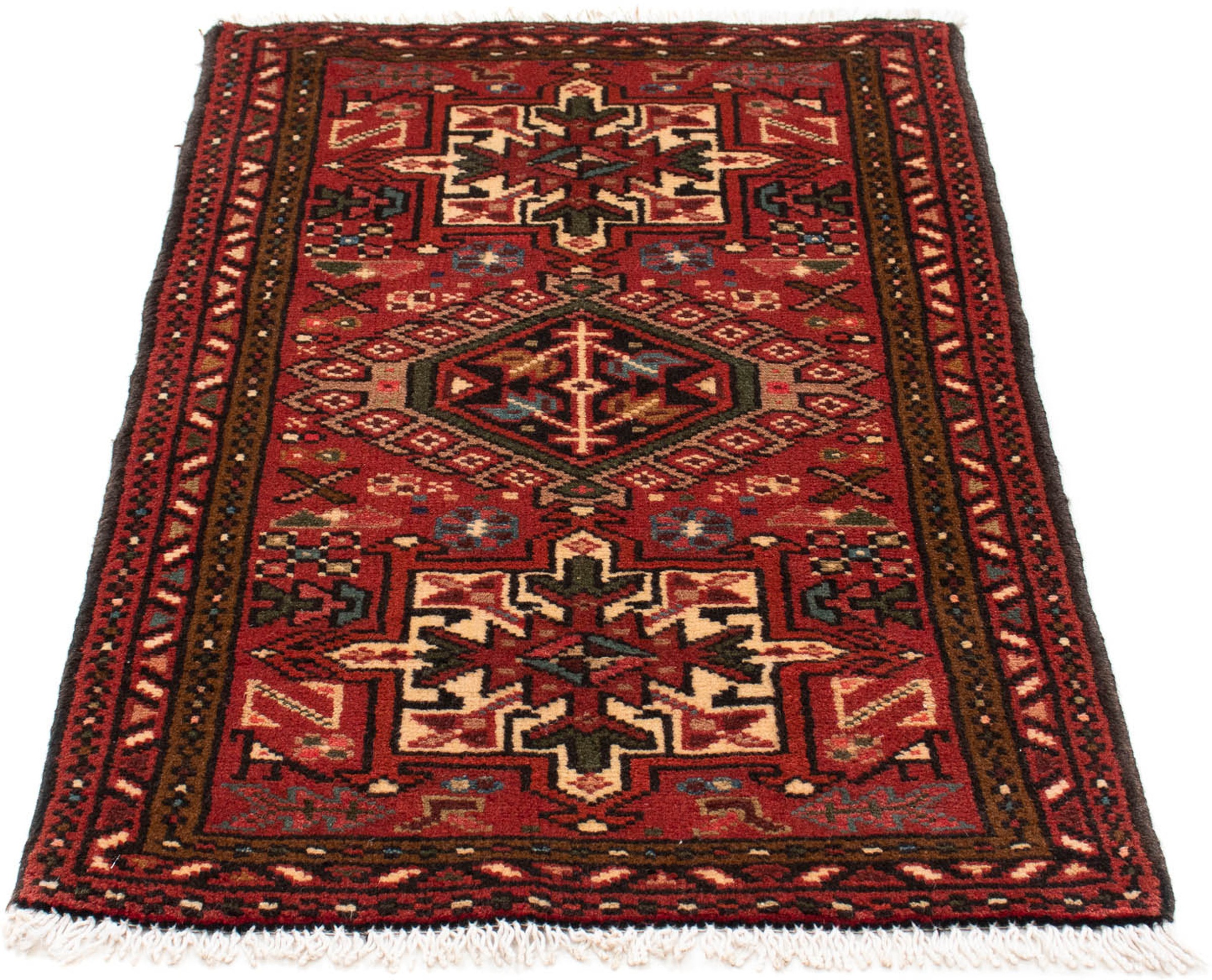 Image of morgenland Orientteppich »Perser - Nomadic - 105 x 66 cm - dunkelrot«, rechteckig, 10 mm Höhe, Wohnzimmer, Handgeknüpft, Einzelstück mit Zertifikat bei Ackermann Versand Schweiz