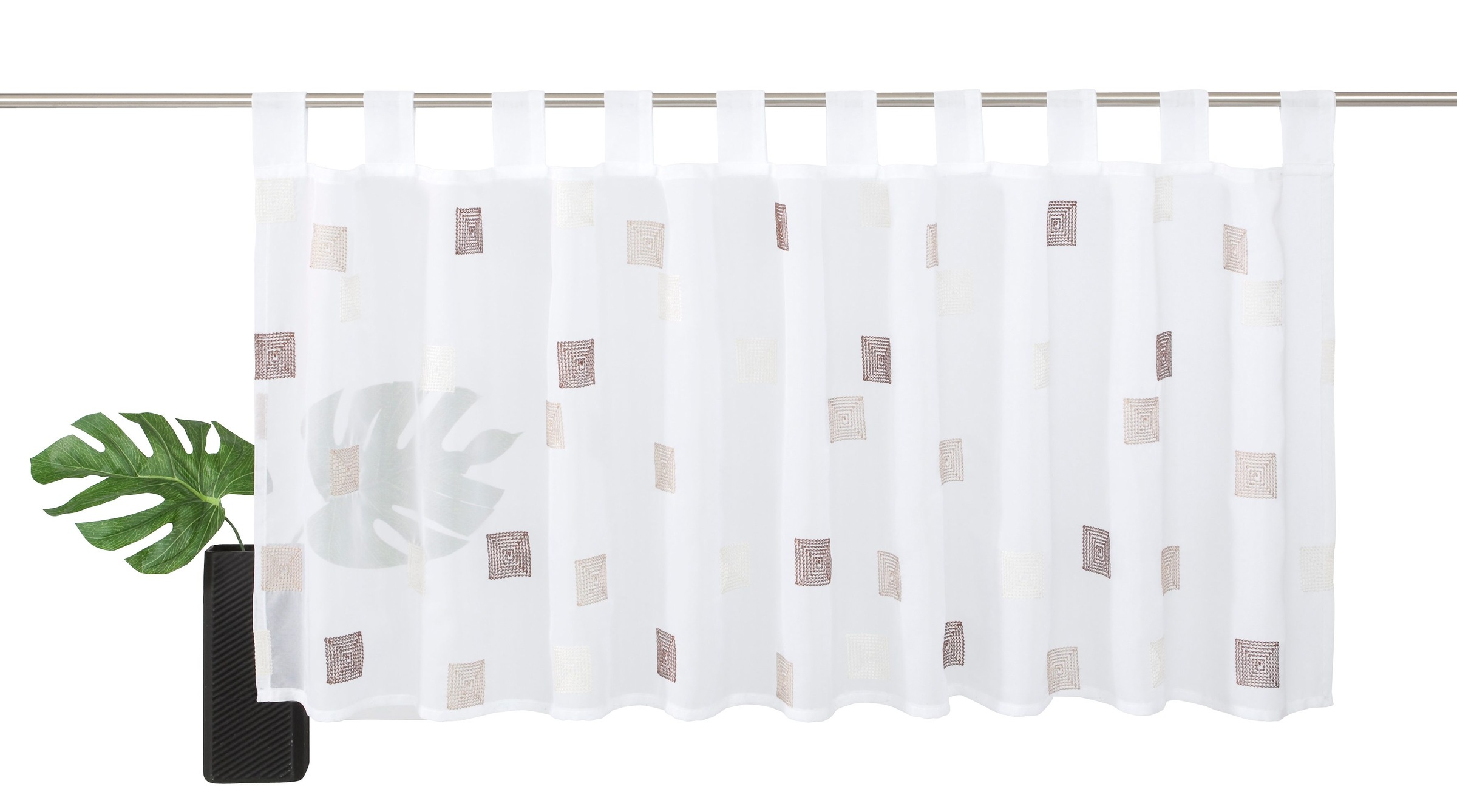 Image of ELBERSDRUCKE Scheibengardine »Quadro«, (1 St.), HxB: 48x140 bei Ackermann Versand Schweiz