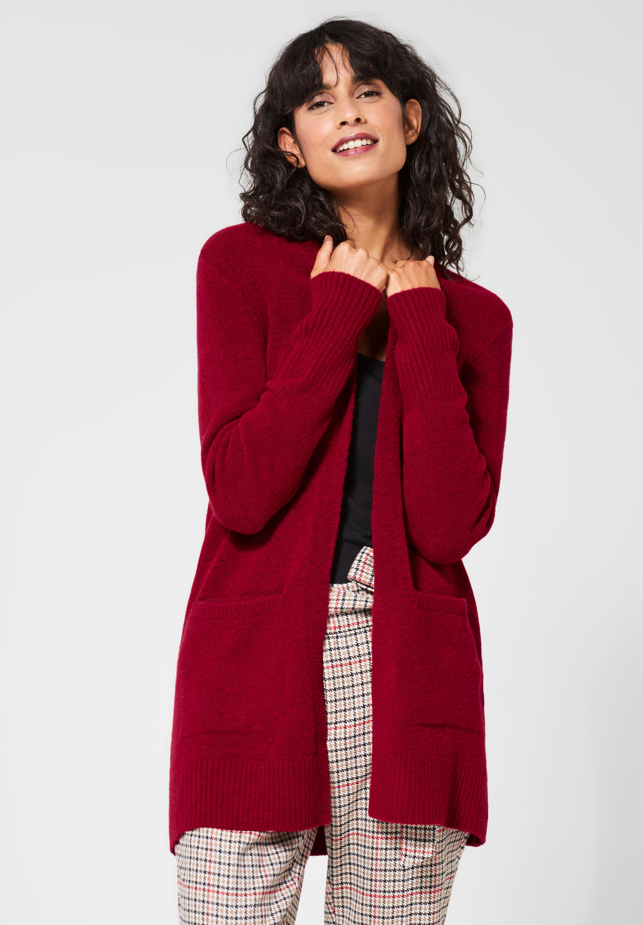 Image of STREET ONE Longstrickjacke »Canice«, verschlusslos, mit aufgesetzen Taschen bei Ackermann Versand Schweiz