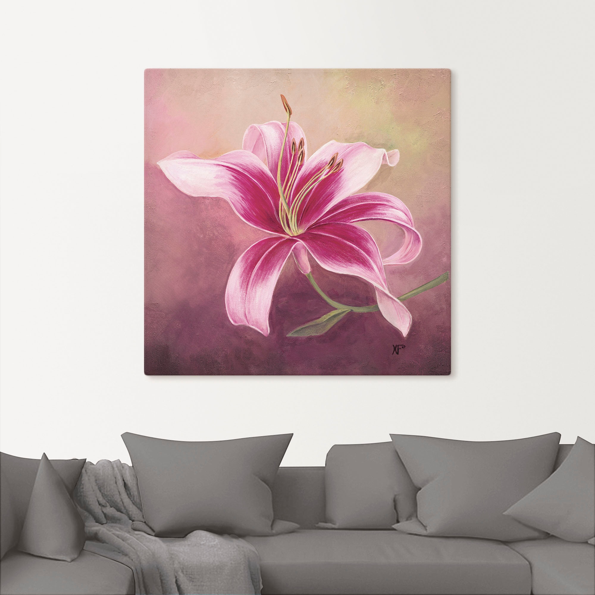 Artland Wandbild »Frühe Lilie«, Blumen, (1 St.), als Leinwandbild, Poster in verschied. Grössen