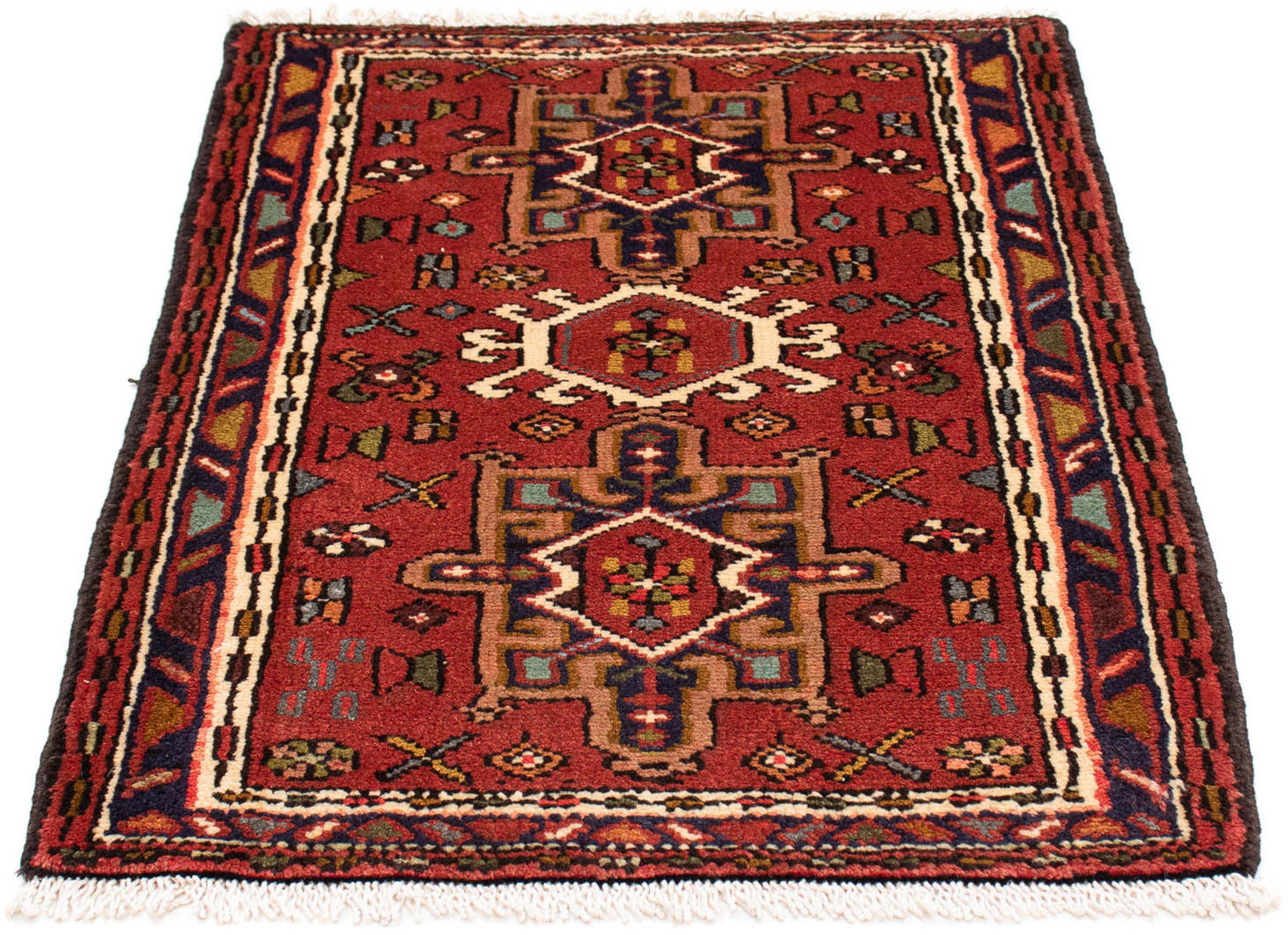 Image of morgenland Orientteppich »Perser - Nomadic - 100 x 73 cm - dunkelrot«, rechteckig, 10 mm Höhe, Wohnzimmer, Handgeknüpft, Einzelstück mit Zertifikat bei Ackermann Versand Schweiz