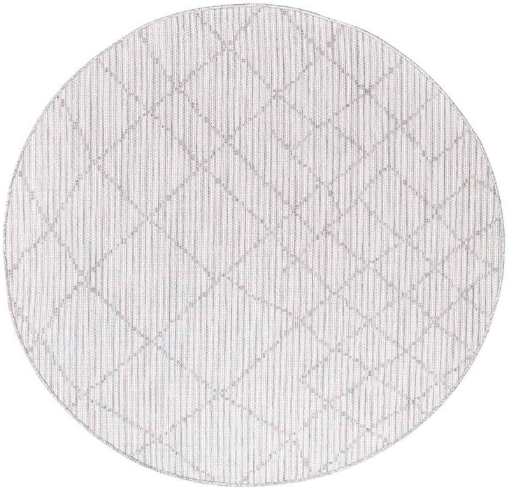 Carpet City Outdoorteppich »PALM3526« rund 5 mm Höhe Wetterfest & UV-beständig, für Balkon, Terrasse, Küche, flach gewebt