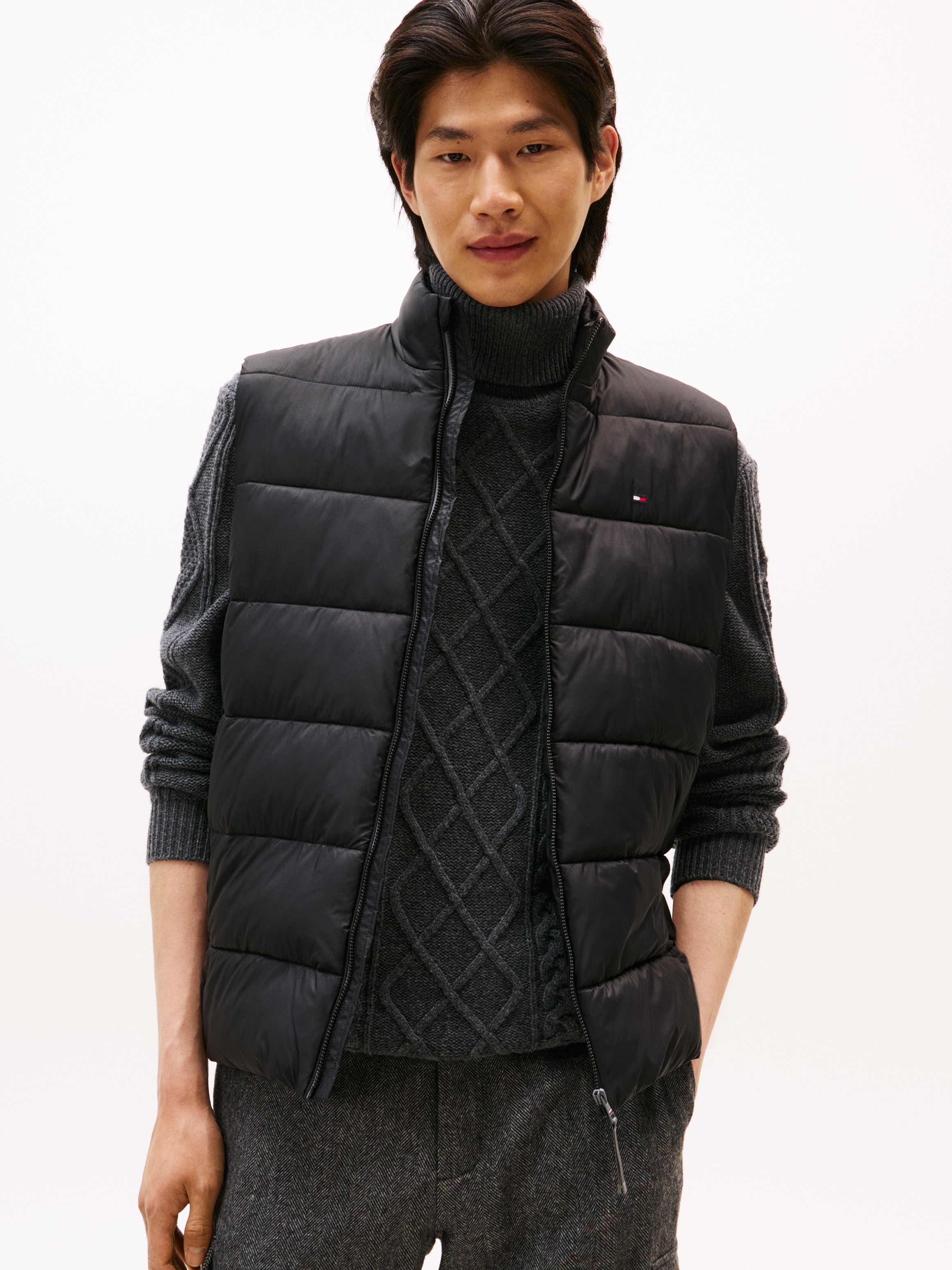 Image of Tommy Hilfiger Steppweste "MID WEIGHT" mit Stehkragen, leicht wattiert, regular fit