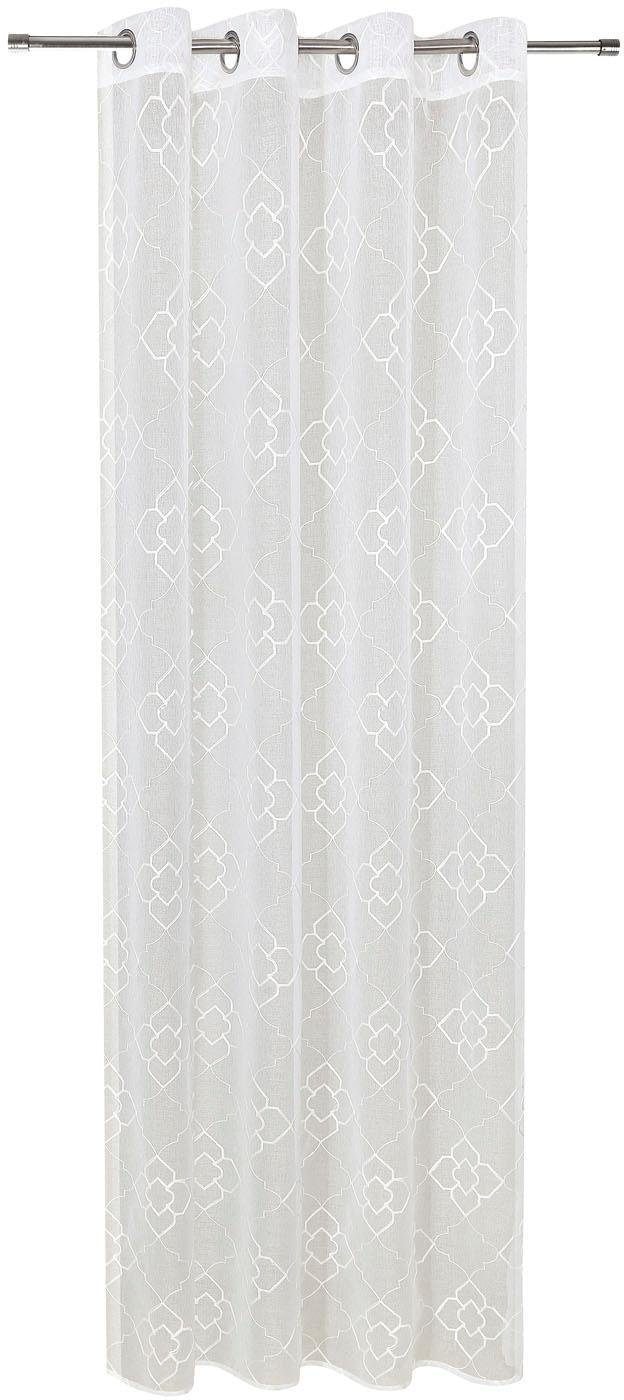 Gerster Vorhang »Debby« Ösen 1 Stk. tlg. HxB: 235x140, Ösenschal mit Allover Stickerei