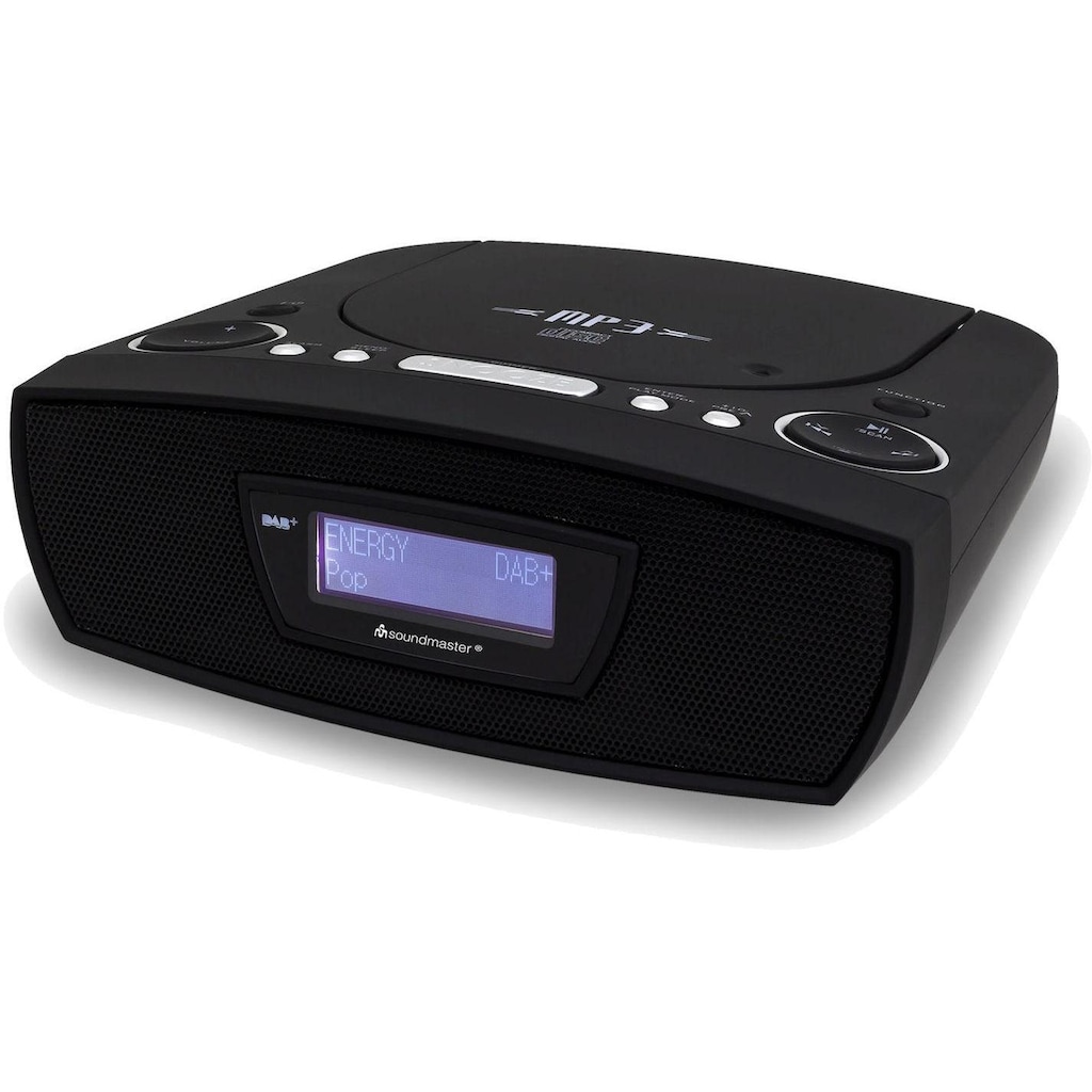 Soundmaster Digitalradio (DAB+) »URD480 Schwarz«, (CD Digitalradio (DAB+)-FM-Tuner)