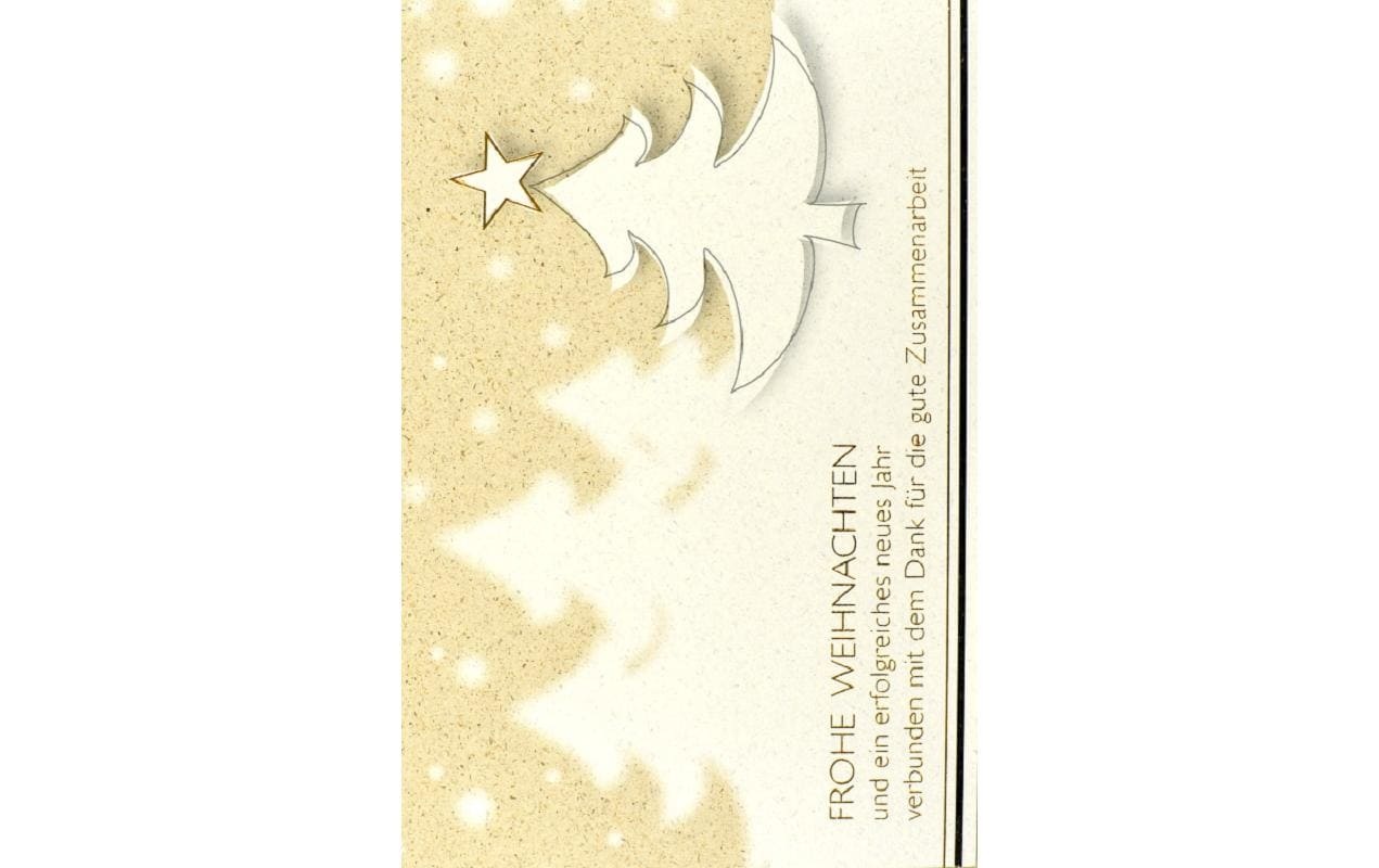 Image of ABC Weihnachtskarte "Frohe Weihnachten" Set, 12 Stk. tlg.
