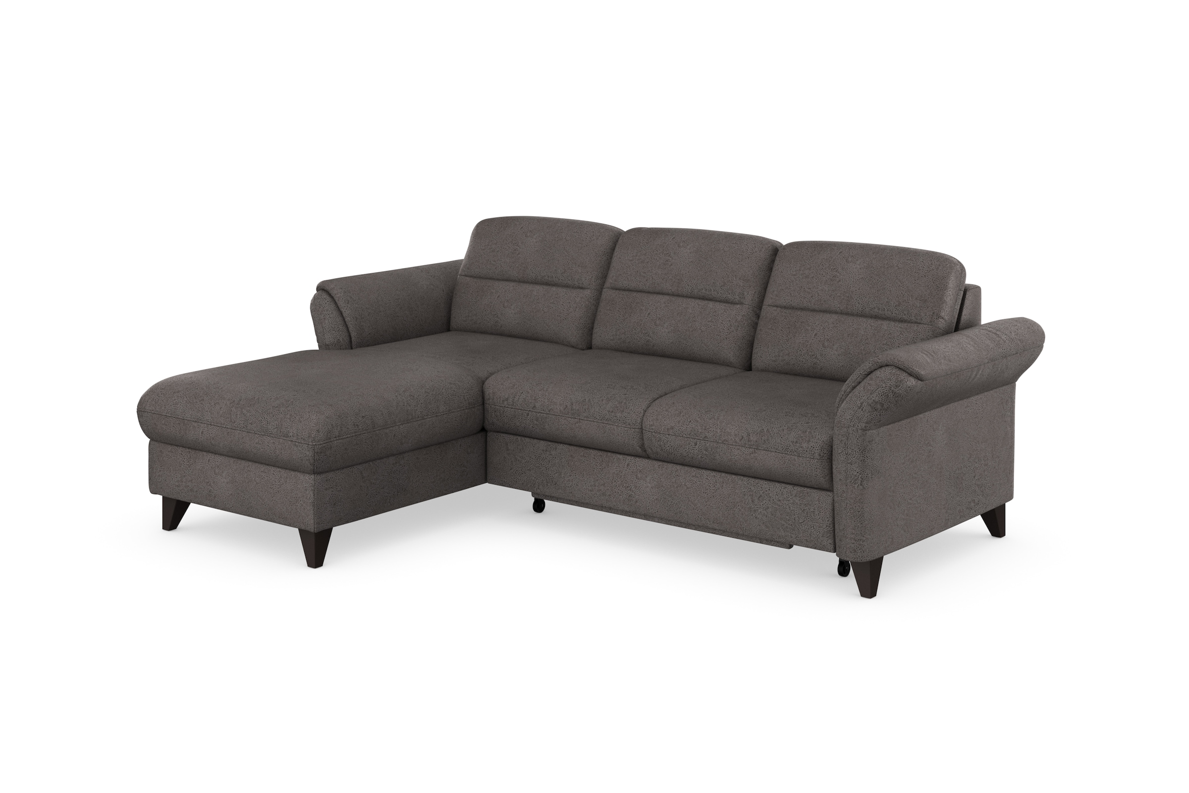 sit&more Ecksofa »Mellum L-Form«, Federkern, wahlweise mit Bettfunktion, Bettkasten und Armteilfunktion