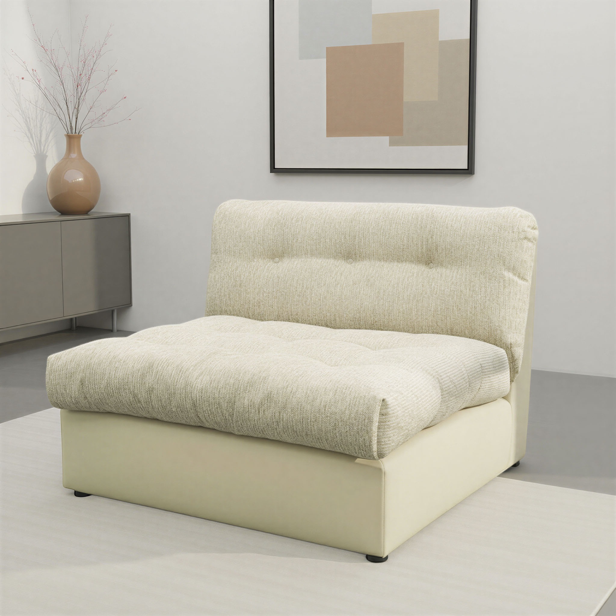 Image of DOMO collection Sofaelement "Caleo, 121 cm breit, modular, grosszügige Polsterung, Federkern" erweiterbar mit weiterem Sofaelement, Einzelsofa und Eckelement