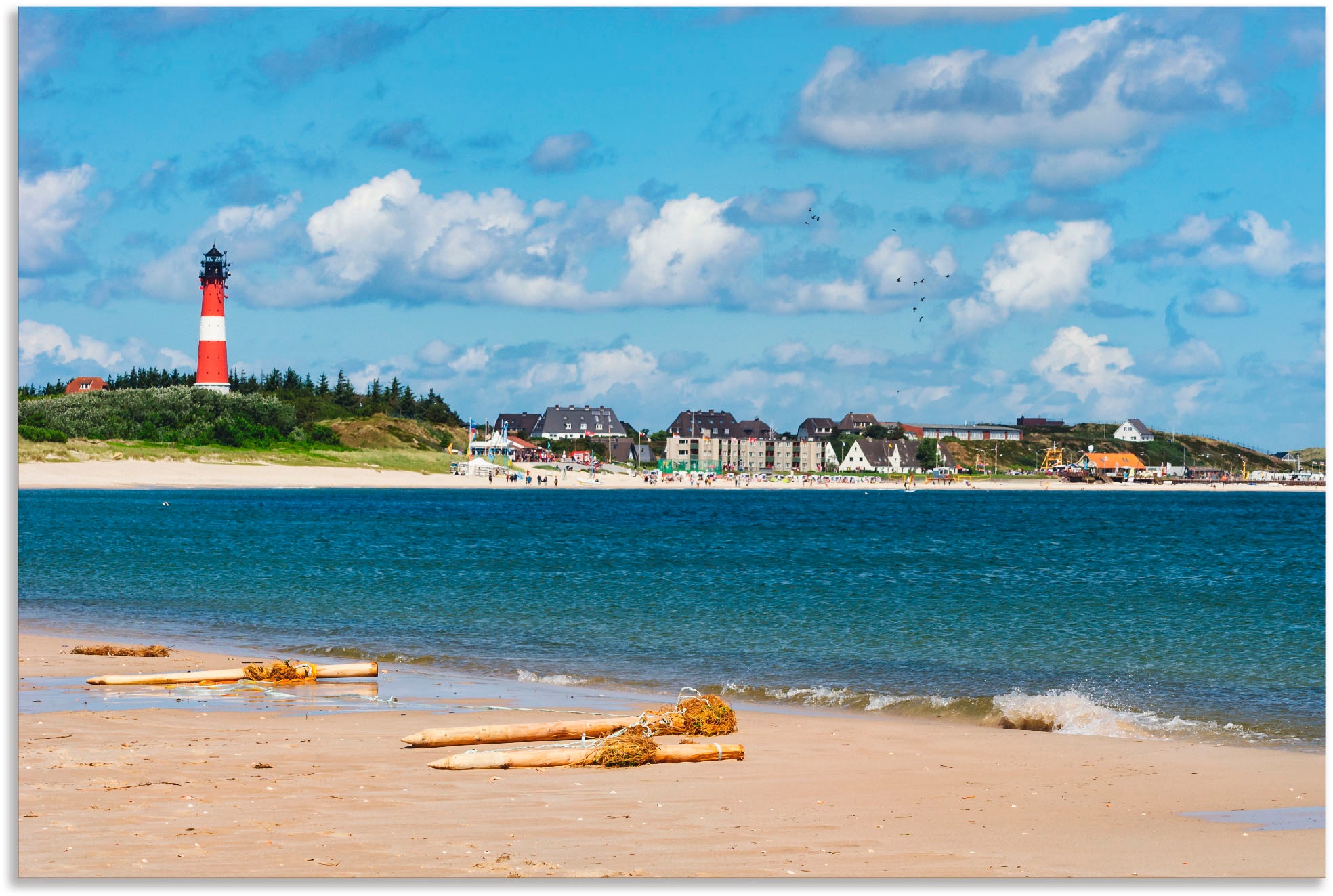 Image of Artland Wandbild »Hörnum - Insel Sylt«, Strand, (1 St.), in vielen Grössen & Produktarten - Alubild / Outdoorbild für den Aussenbereich, Leinwandbild, Poster, Wandaufkleber / Wandtattoo auch für Badezimmer geeignet bei Ackermann Versand Schweiz