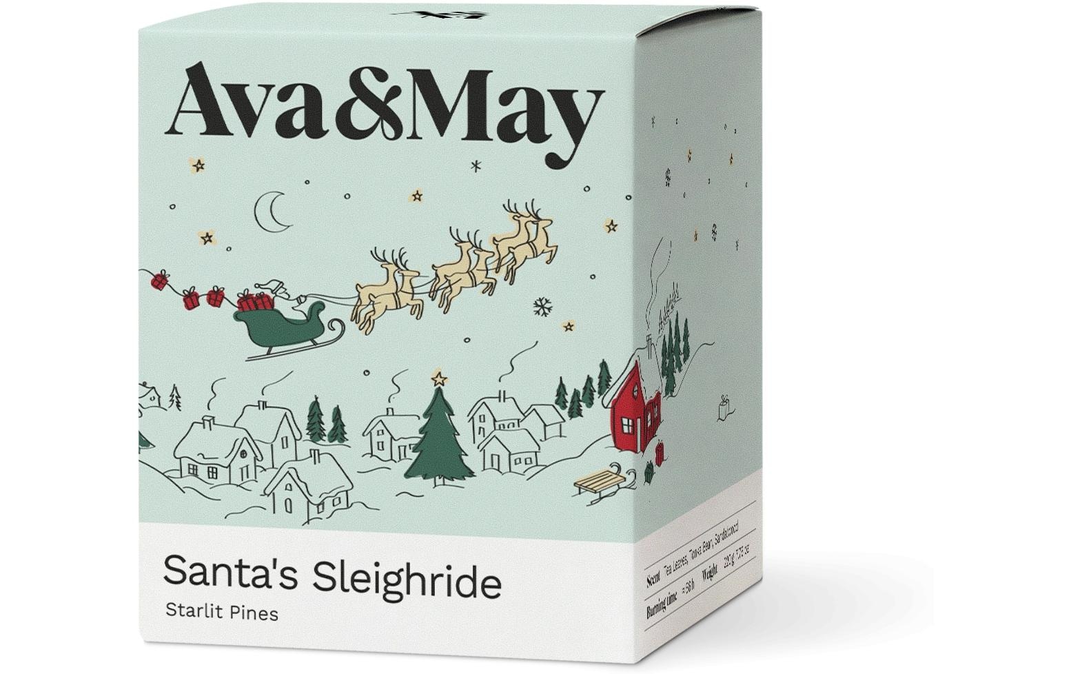 AVA & MAY Duftkerze »Duftkerze Santa's Sleighride 220 g«