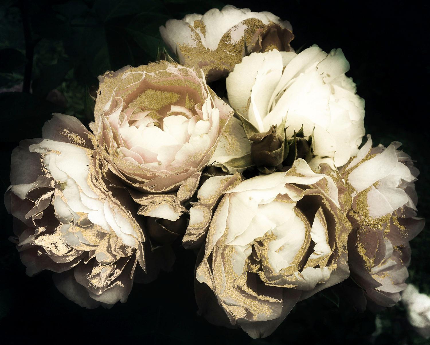 Image of Leonique Acrylglasbild »Blüten«, von Hand eingearbeitete Blattgoldfarben Applikationen bei Ackermann Versand Schweiz