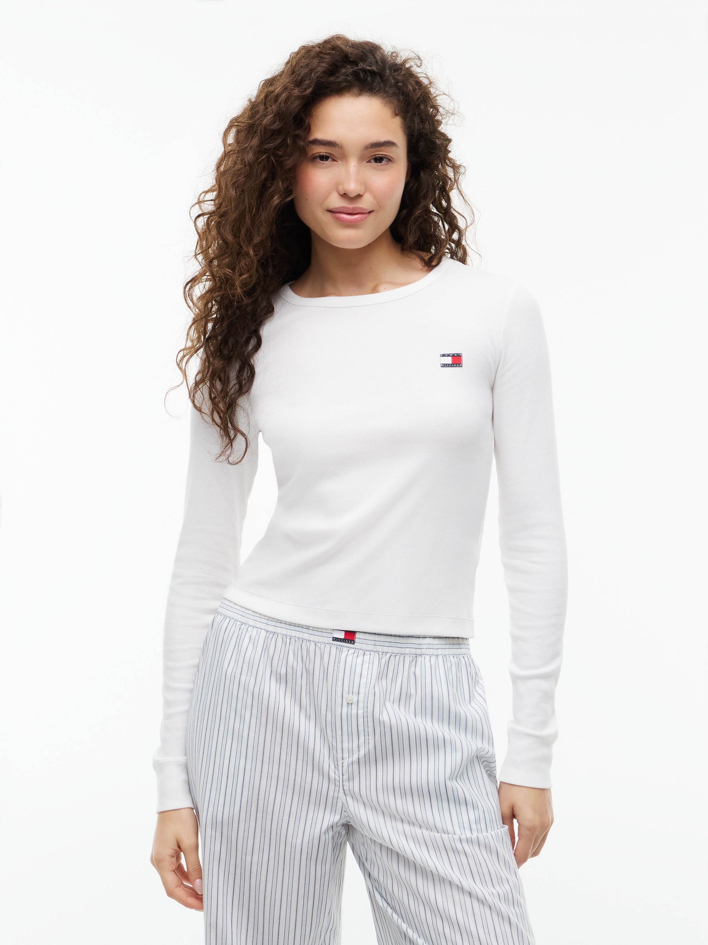 Tommy Hilfiger Underwear T-shirt à manches longues »LS RIB T-SHIRT« en structure côtelée, col rond