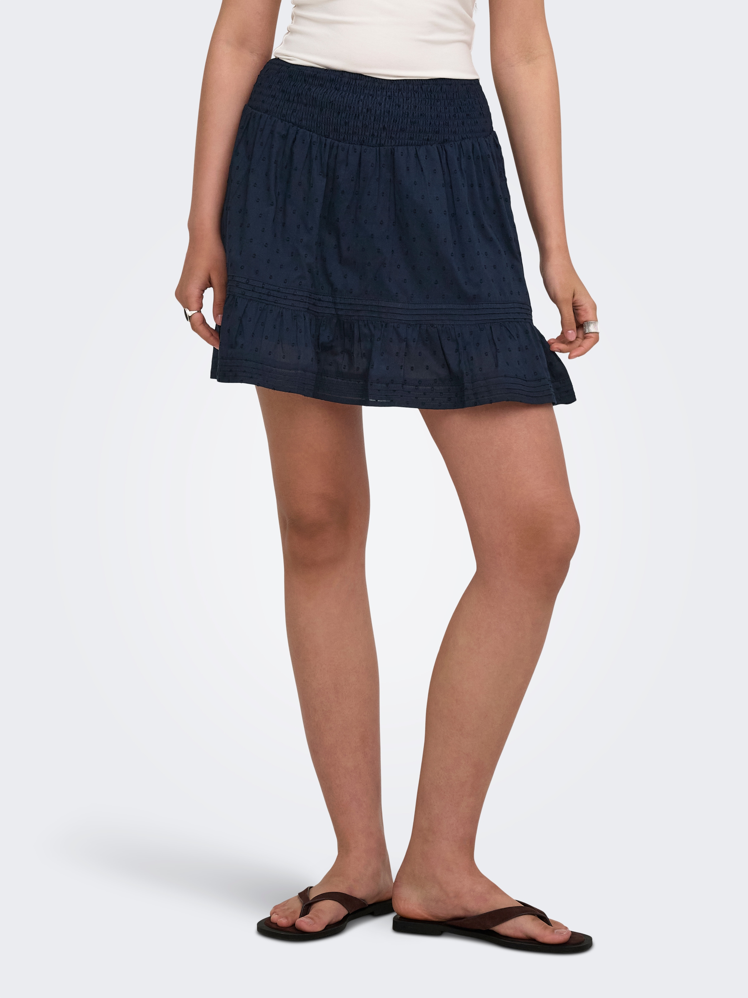 ONLY Sommerrock »ONLKATTI SHORT SKORT WVN NOOS« Baumwolle