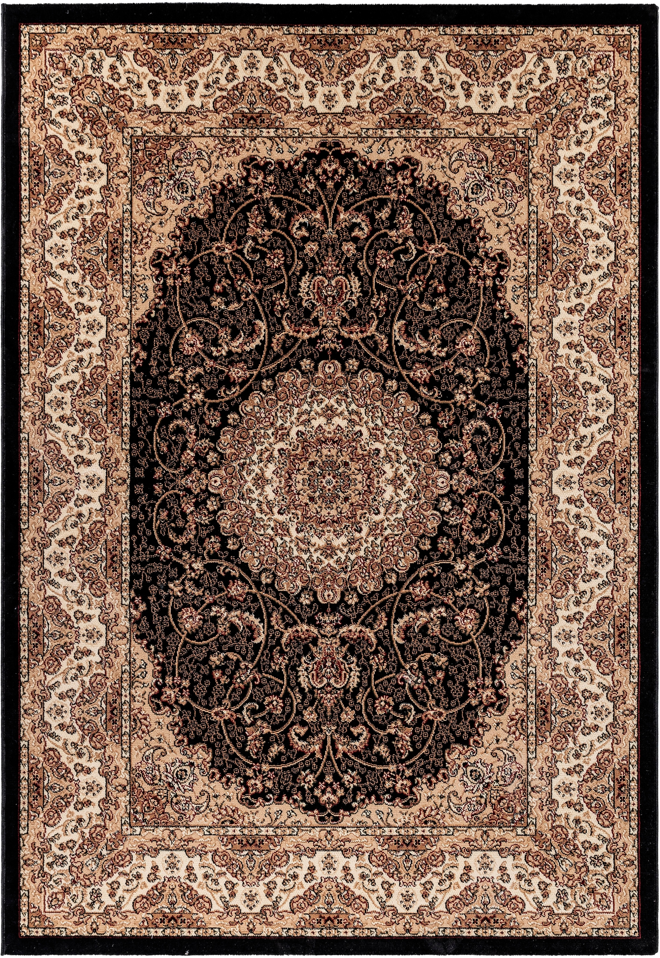 Ayyildiz Teppiche Teppich »KASHMIR 2606«, rechteckig, 10 mm Höhe, Orient Optik, pflegeleicht, robuster Kurzflor, Wohnzimmer