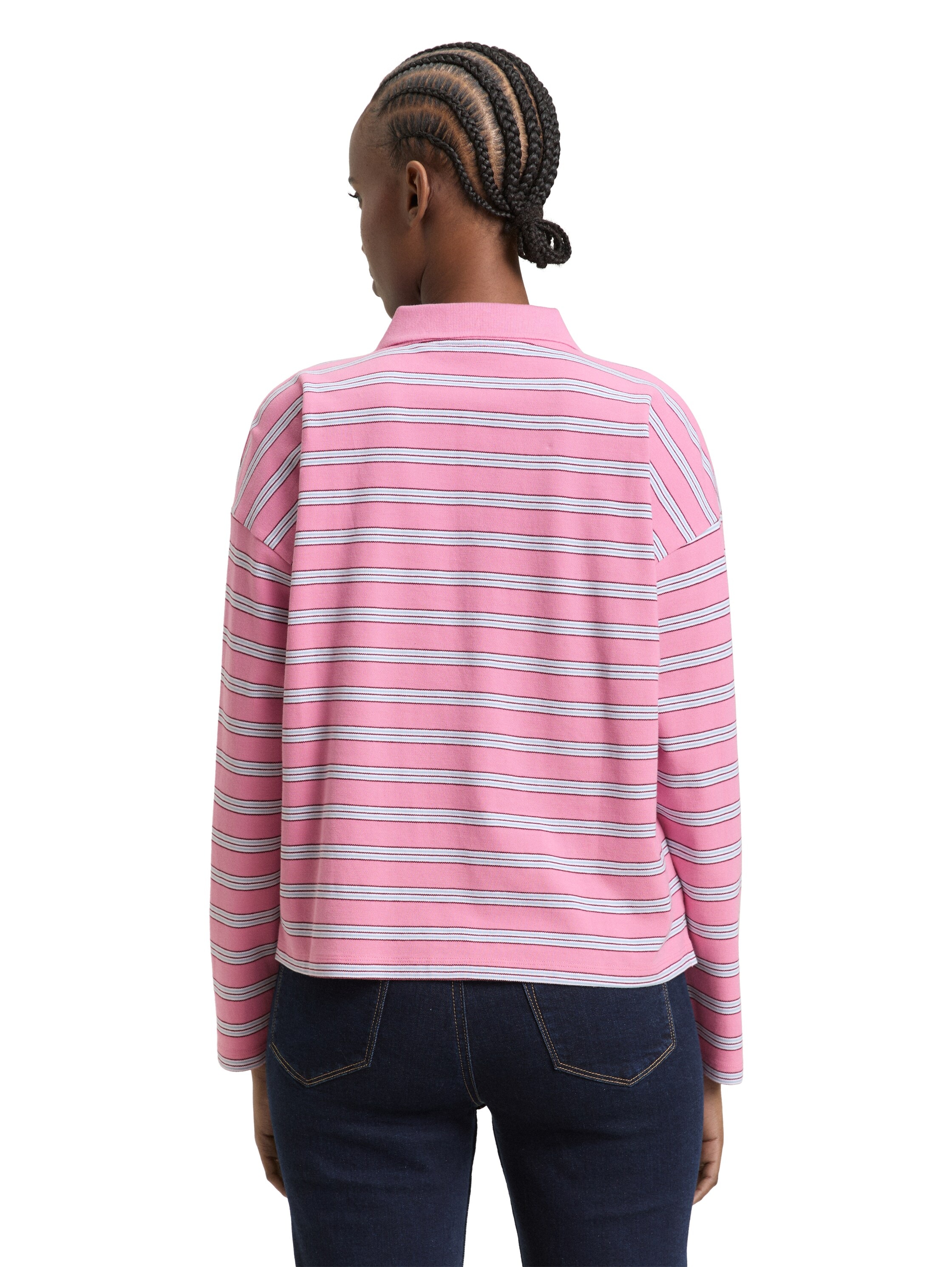 TOM TAILOR Denim T-shirt à manches longues mit Streifen Muster