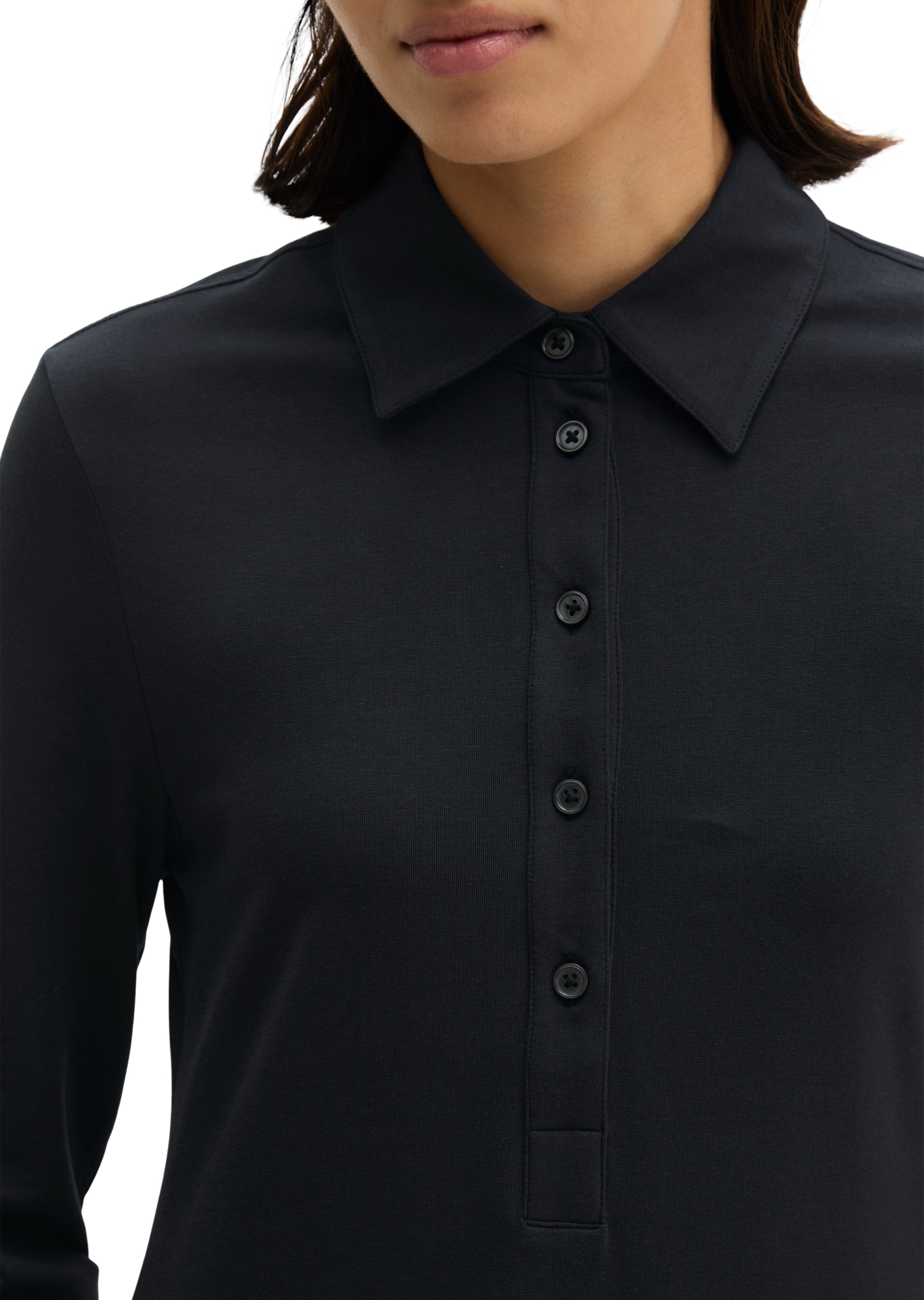 Marc O'Polo Robe chemisier évasé en jersey simple avec finition papier