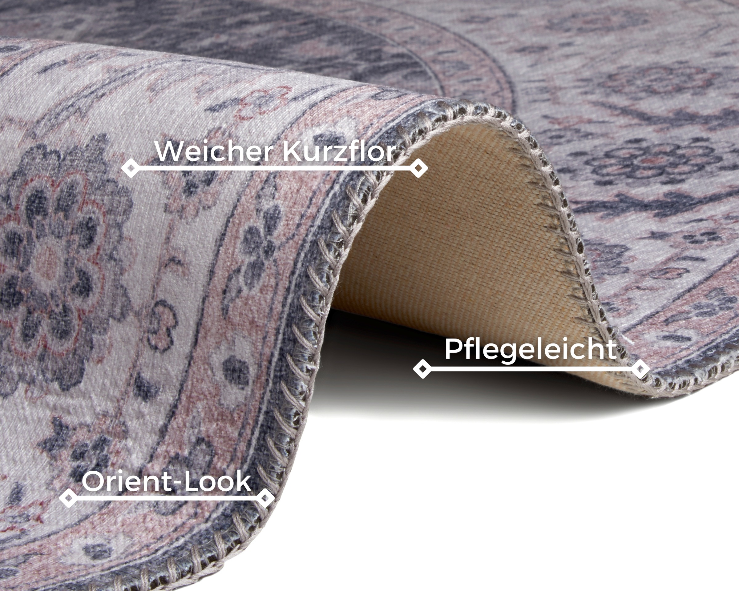 HANSE Home Teppich »Anthea«, rechteckig, 5 mm Höhe, Orientalisch, Läufer, Vintage, Wohnzimmer, Schlafzimmer, Esszimmer