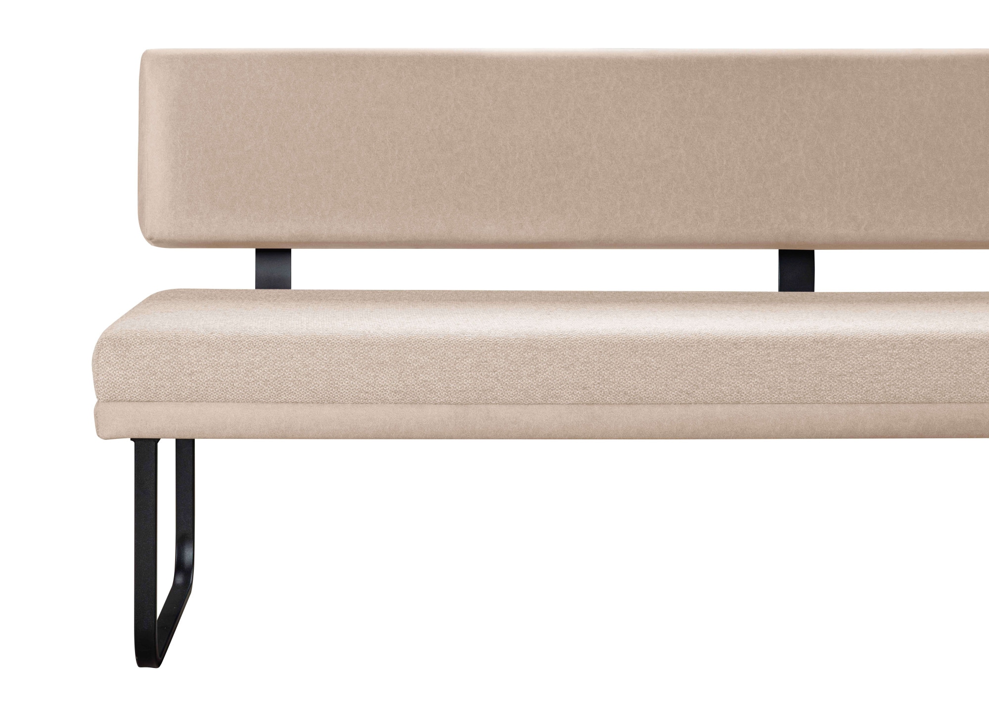 GOODproduct Eckbankgruppe »Gabi Essecke, Sitzgruppe, Eckbankgruppe, Küchenbankgruppe« Set, 4tlg, 4 tlg. tlg. Gestell aus matt-schwarzem Flachmetall, stabil, 2-Stoff-Design