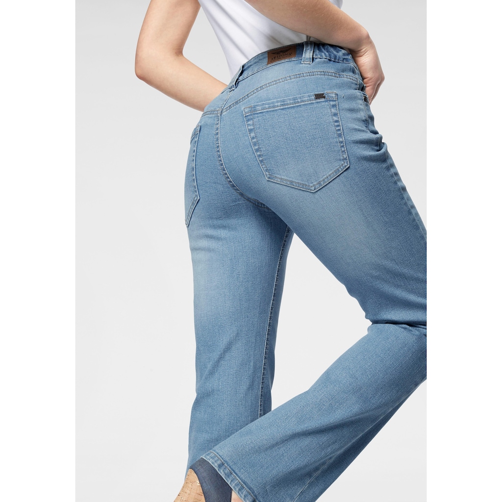 Arizona Bootcut-Jeans »Bund mit seitlichem Gummizugeinsatz«